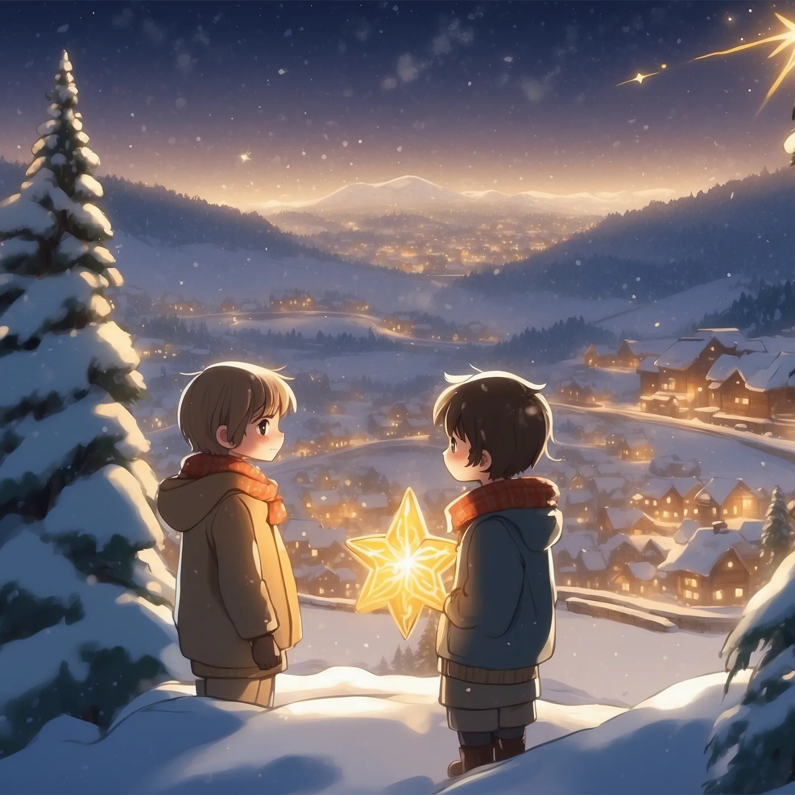 Illustration from the story A Christmas Star
