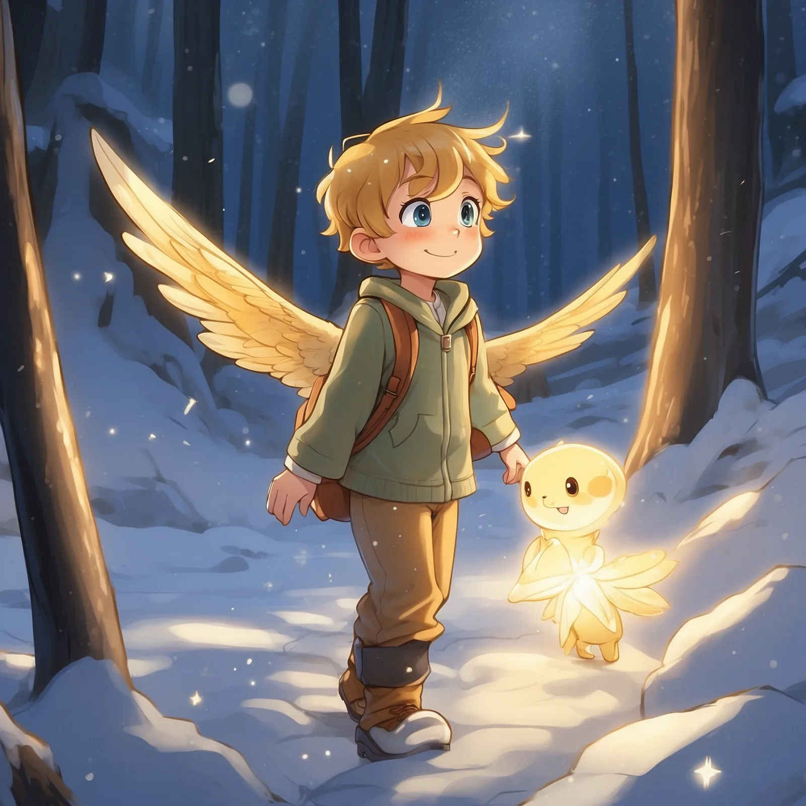 Illustration from the story A Christmas Star