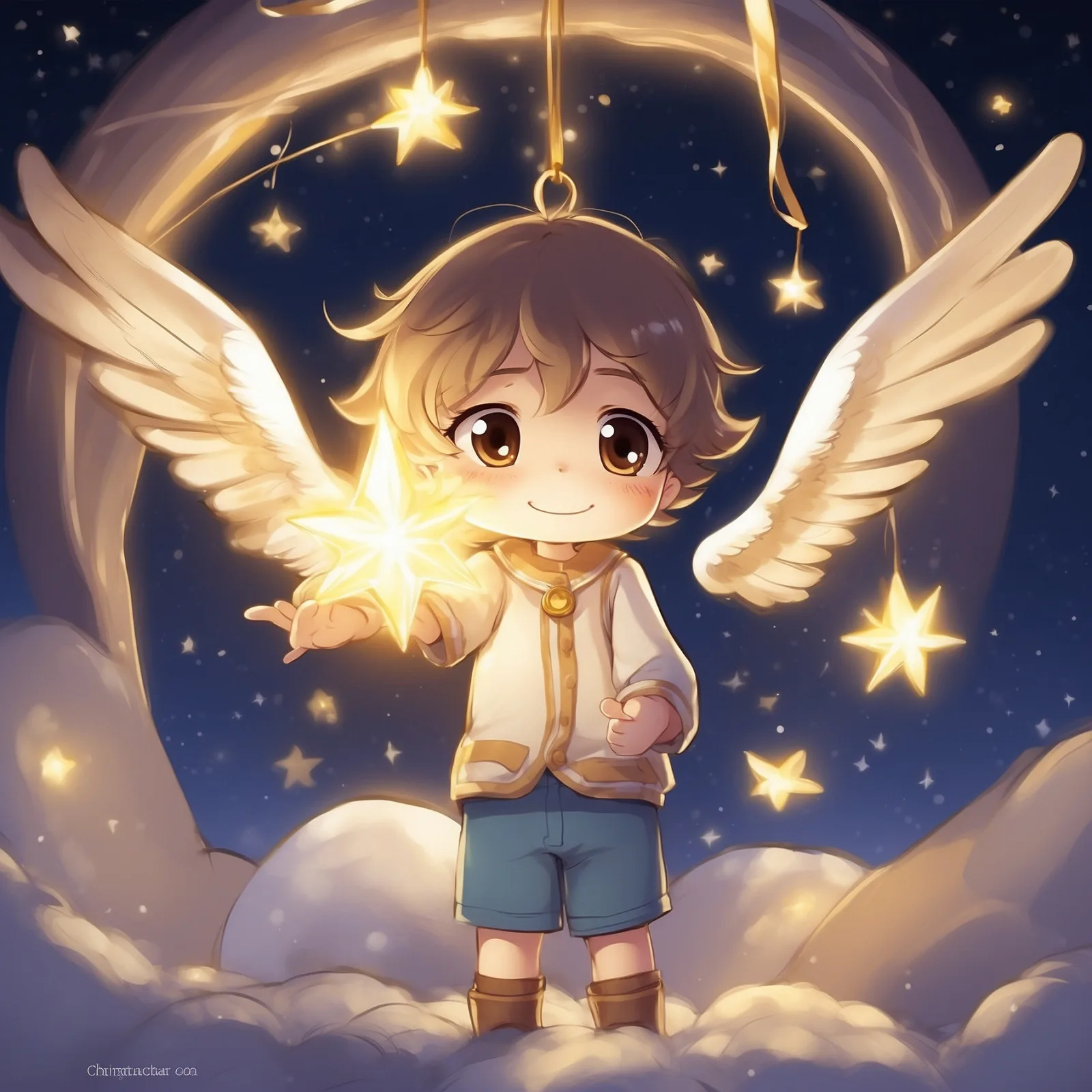 Illustration from the story A Christmas Star