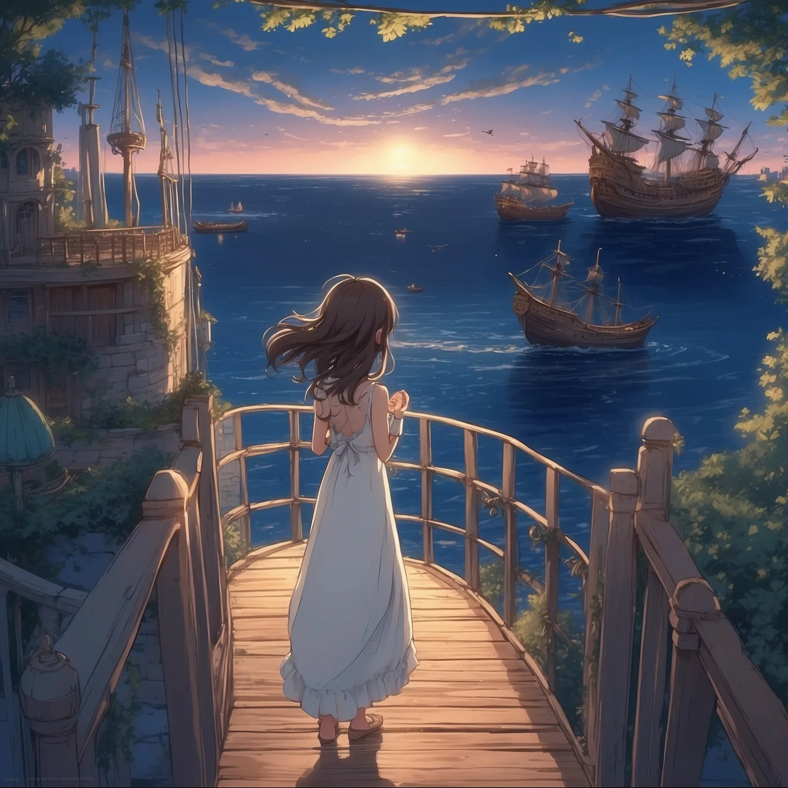 Illustration from the story A Little Princess