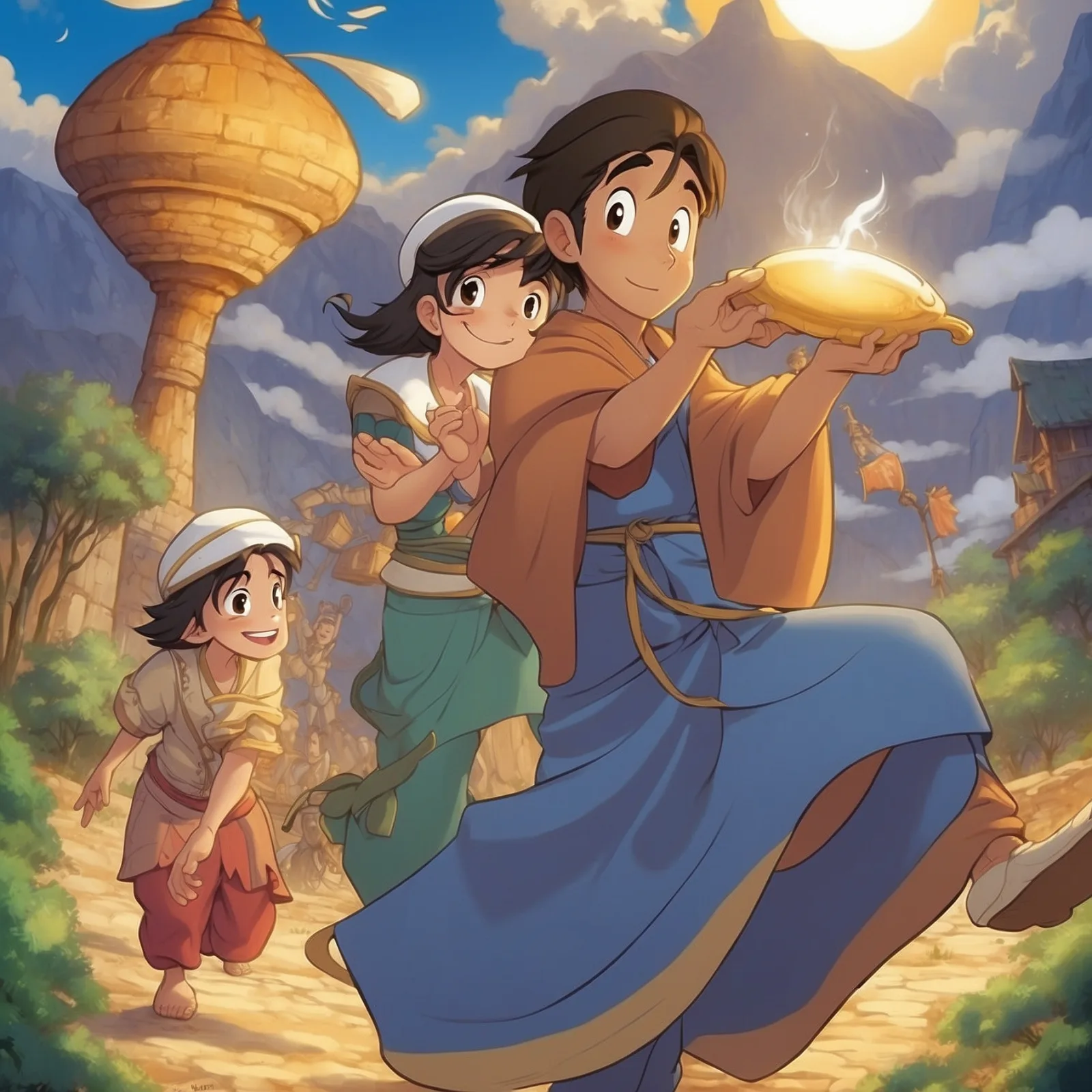Illustration from the story Ali Baba and the Forty Thieves