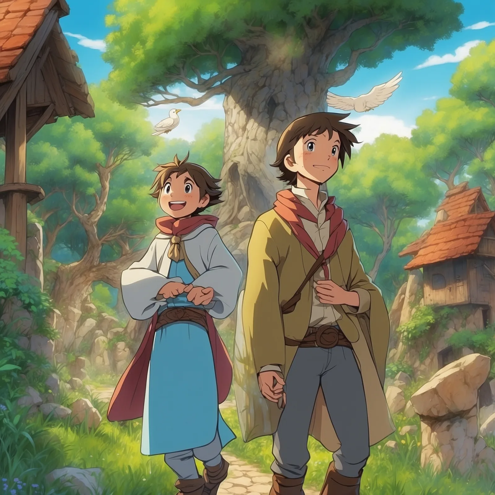 Illustration from the story Babiole