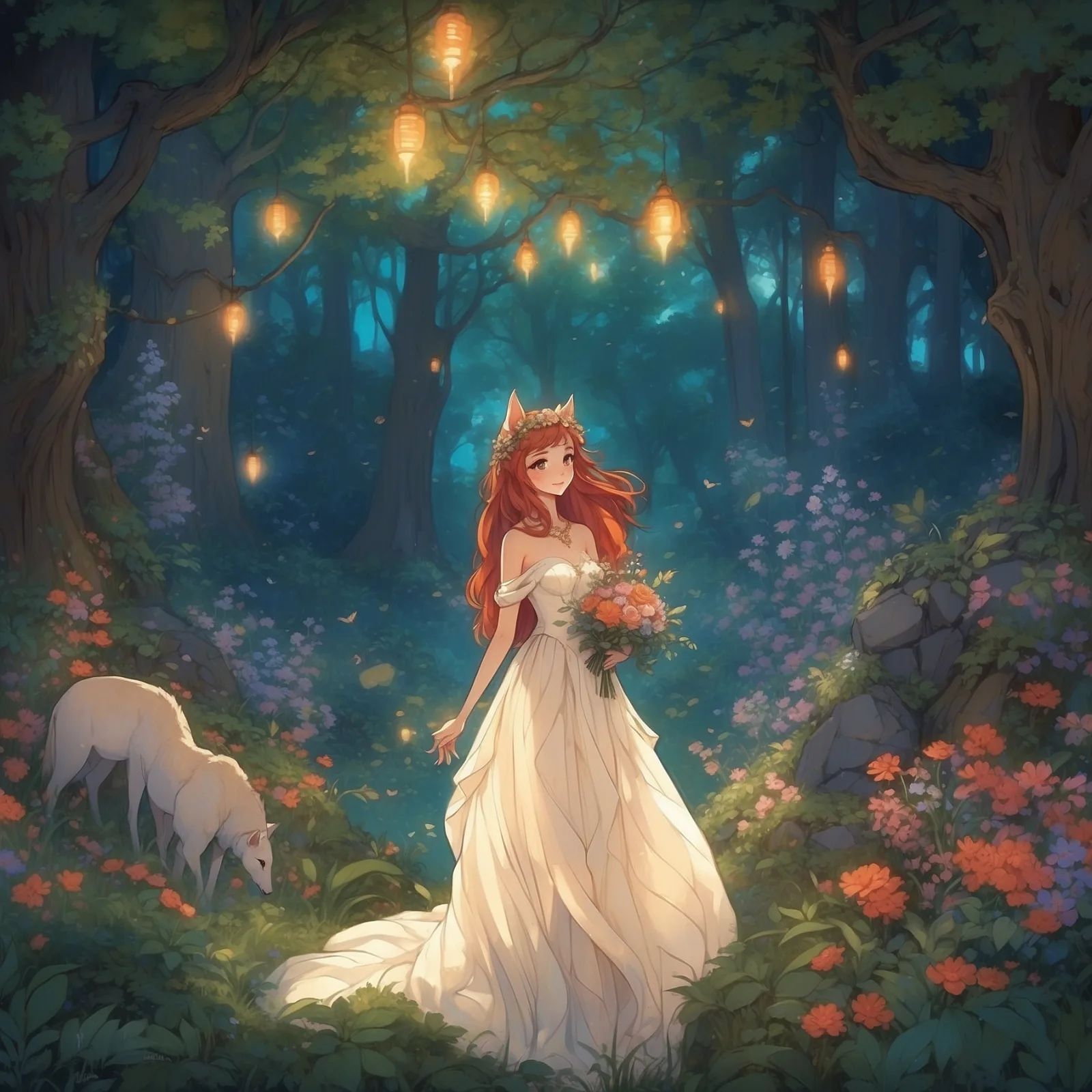 Illustration from the story Bushy Bride