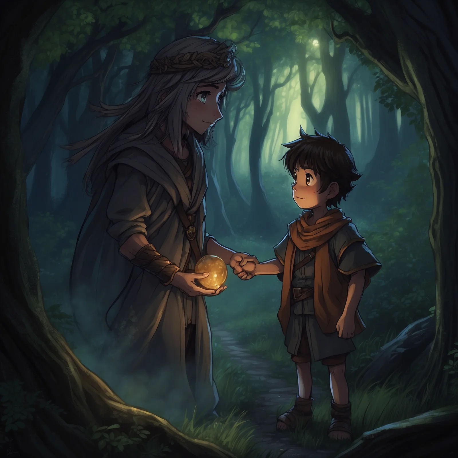 Illustration from the story Gubbon Seer