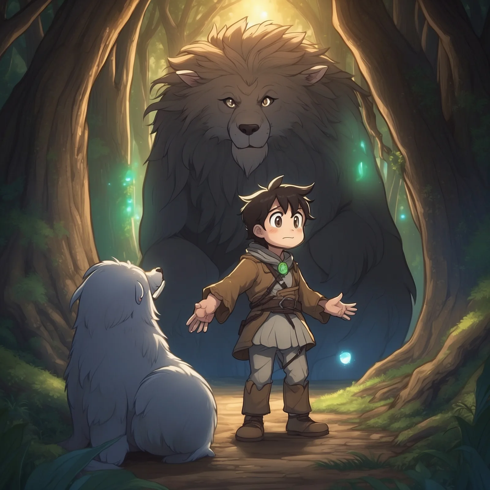 Illustration from the story Gubbon Seer