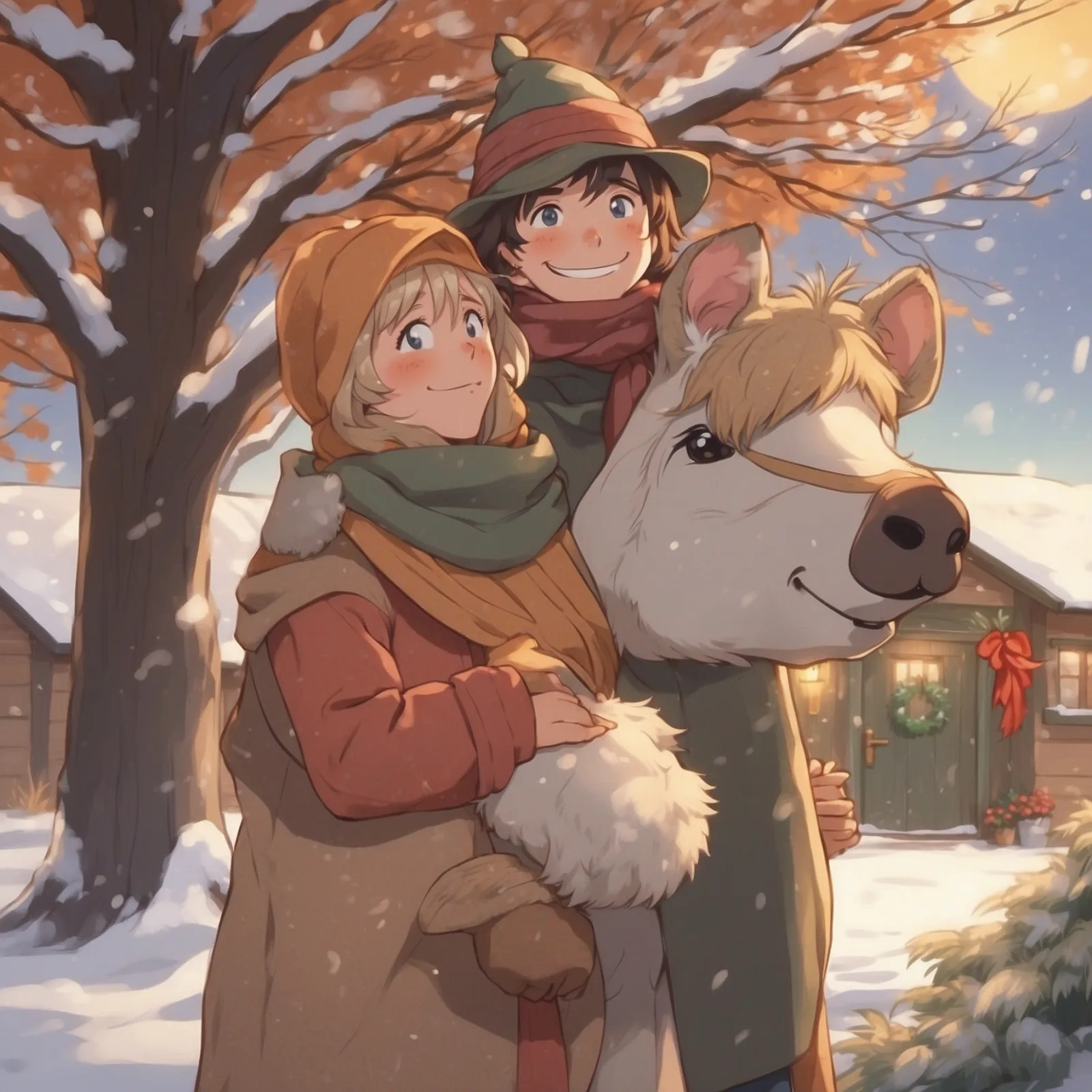 Illustration from the story Jimmy Scarecrow’s Christmas