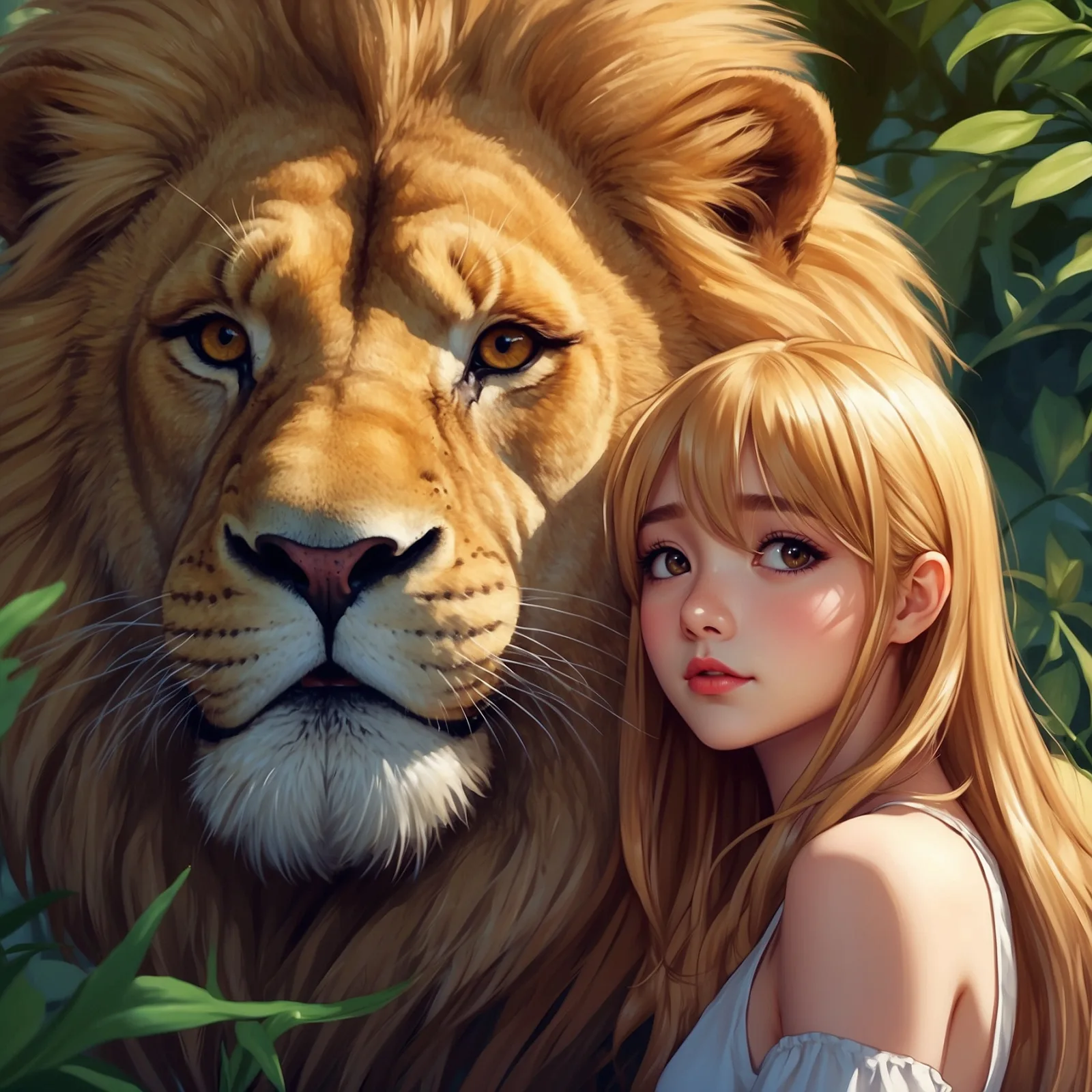 Lily and the Lion – illustration