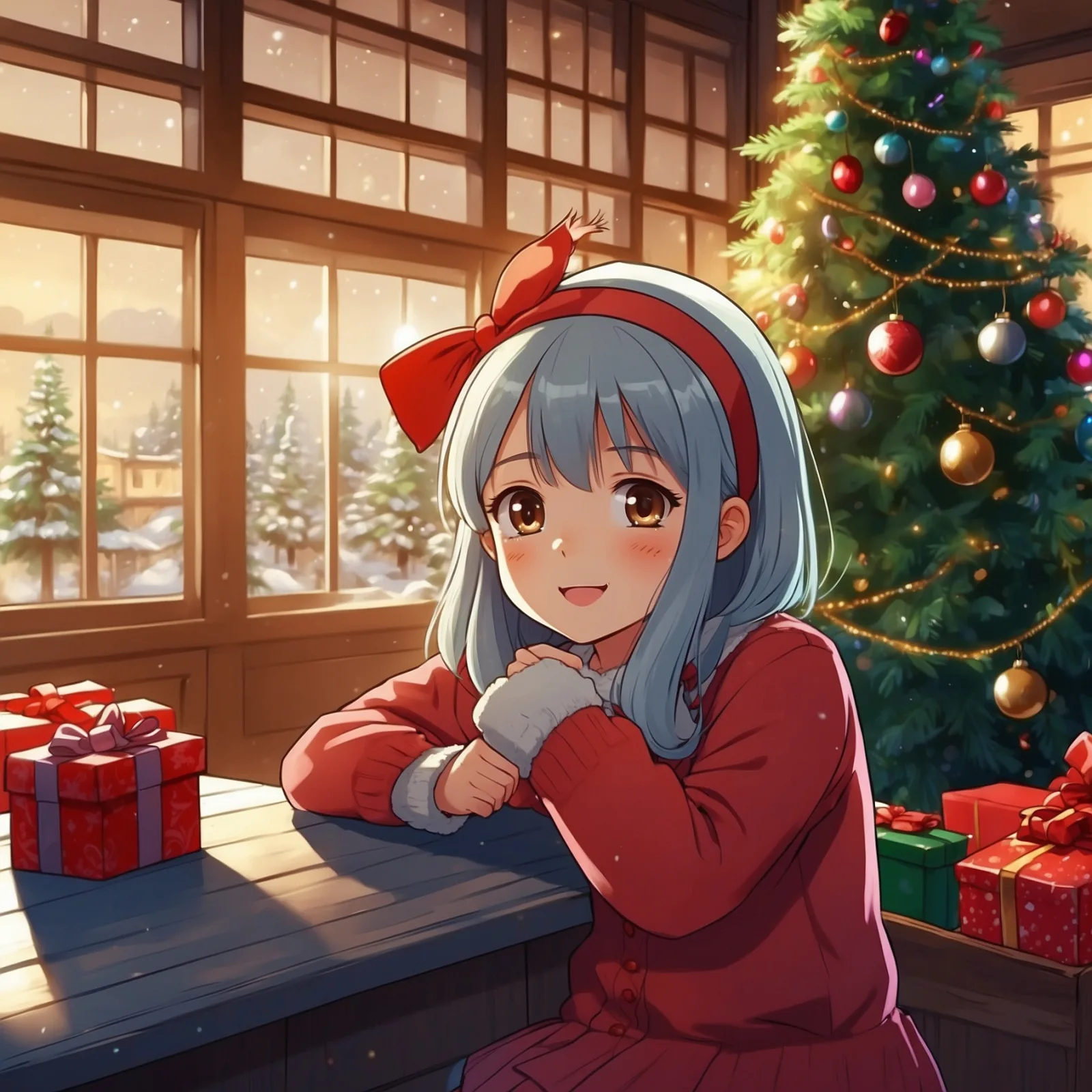 Little Girl’s Christmas – illustration