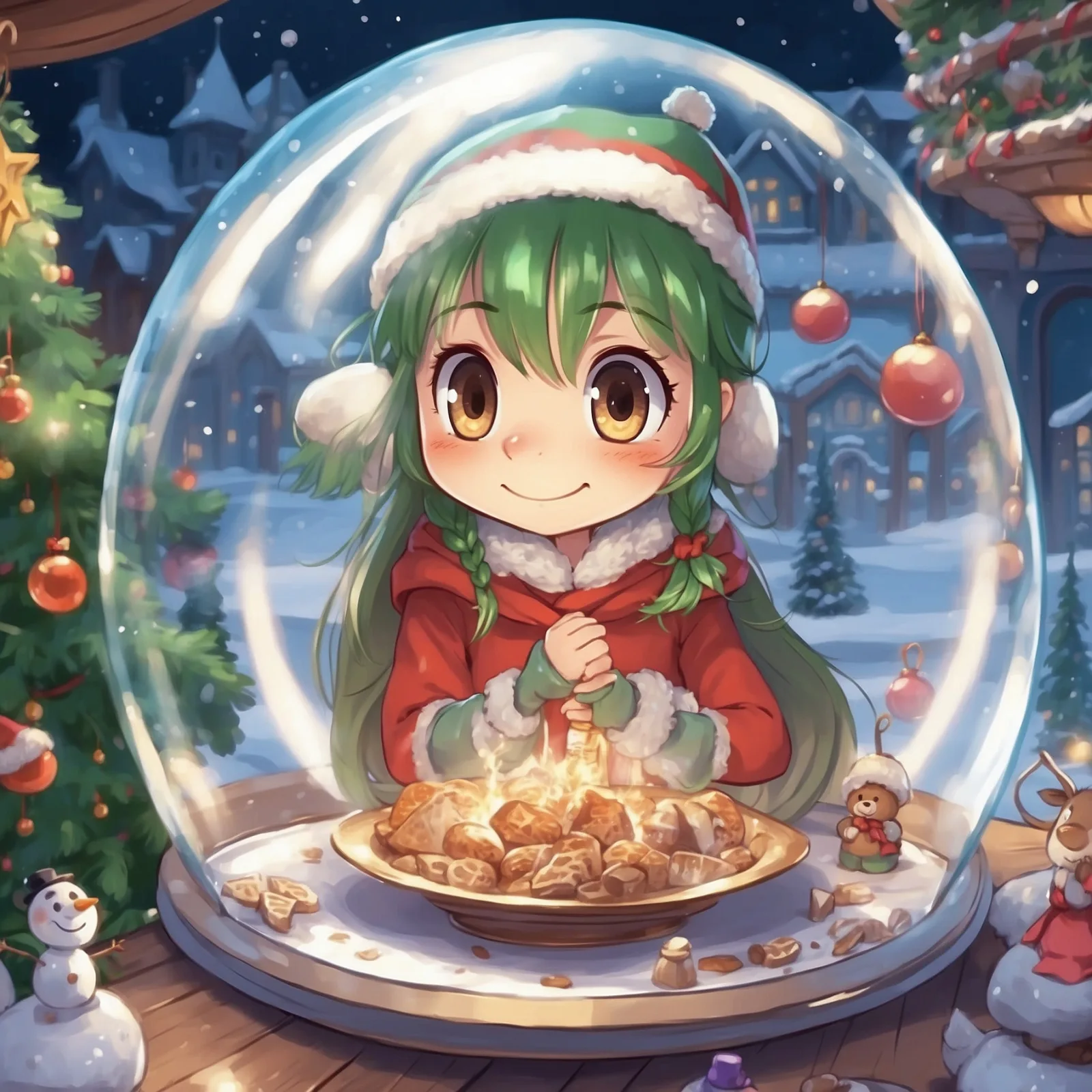 Illustration from the story Little Girl’s Christmas