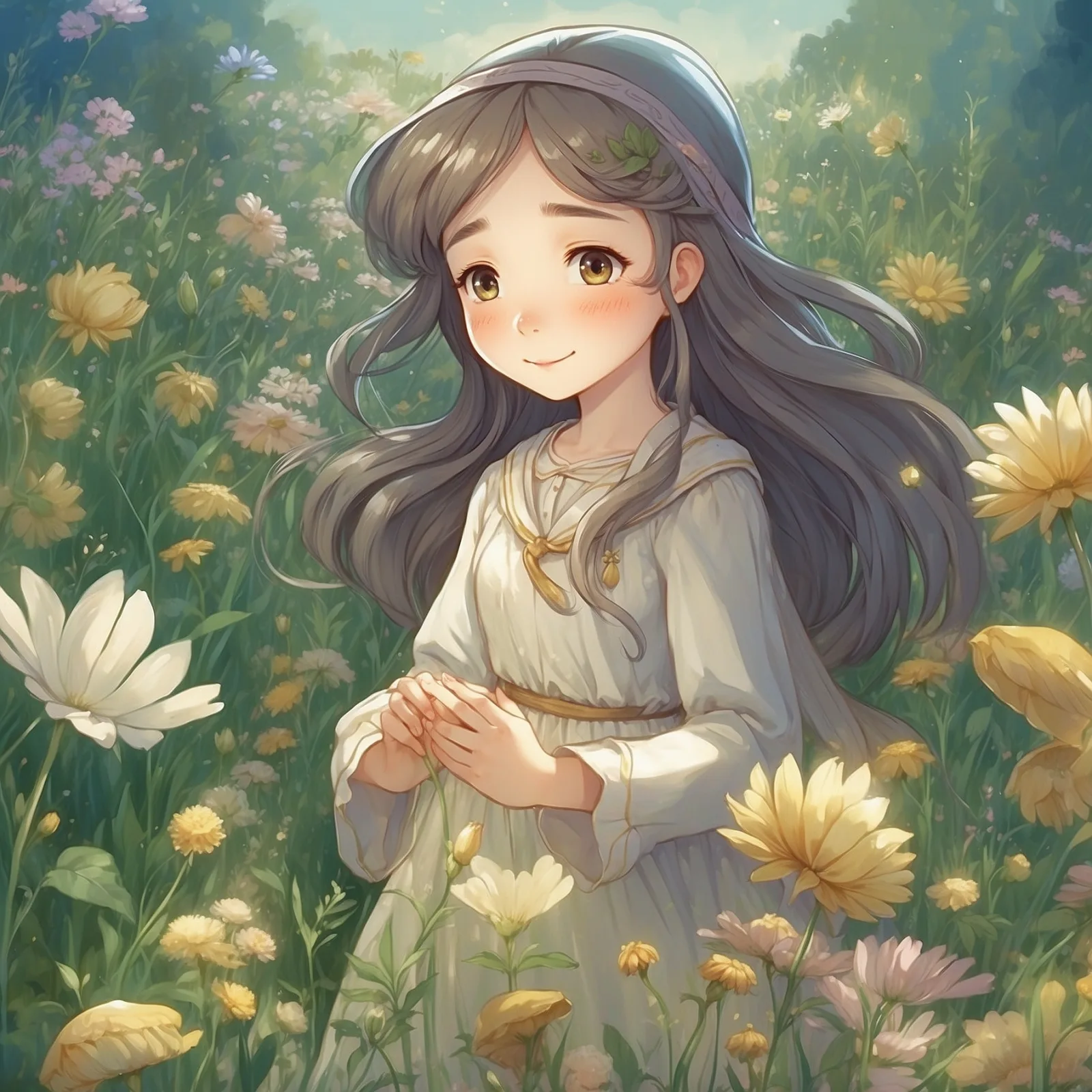 Illustration from the story Little Ida’s Flowers