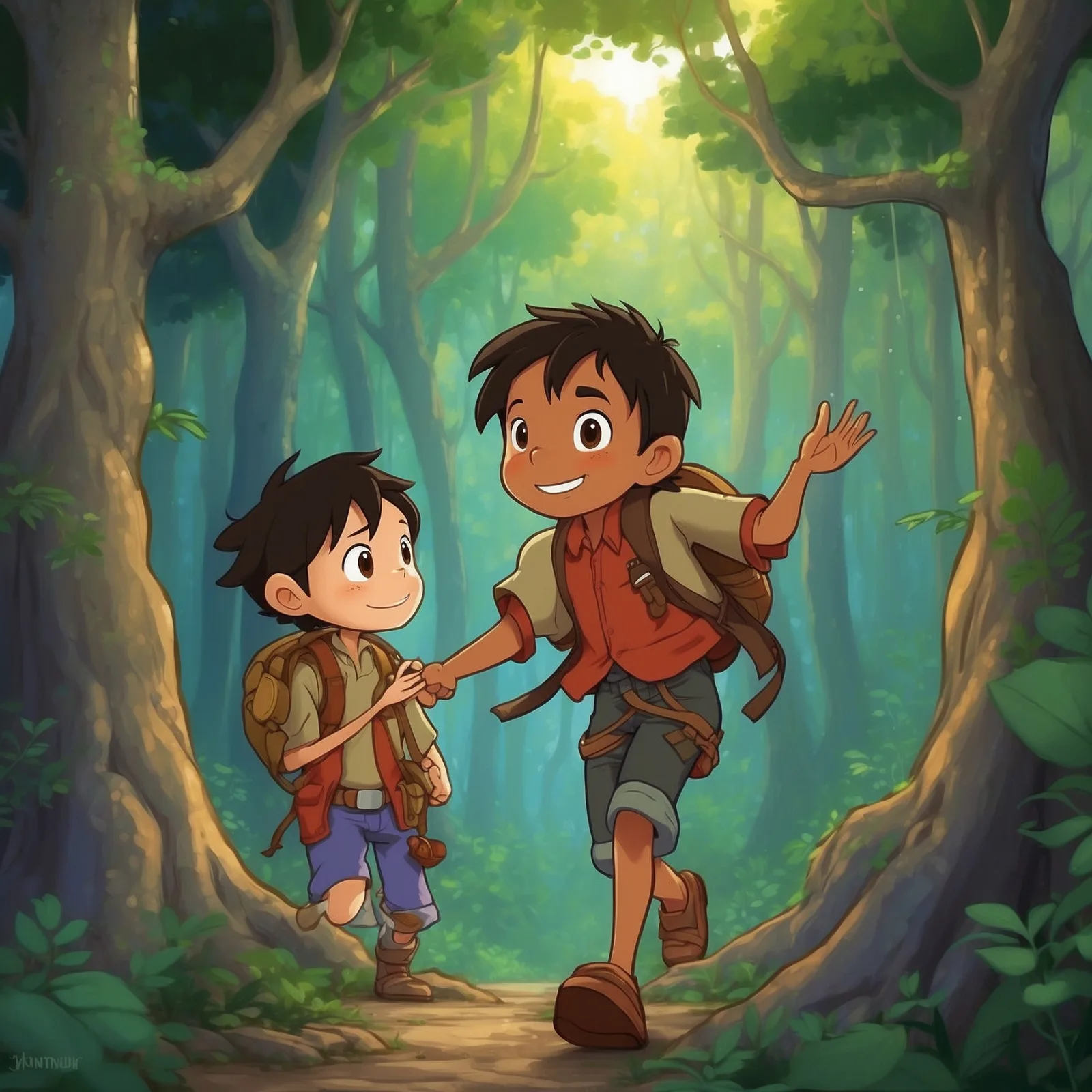 Illustration from the story Mudjee Monedo