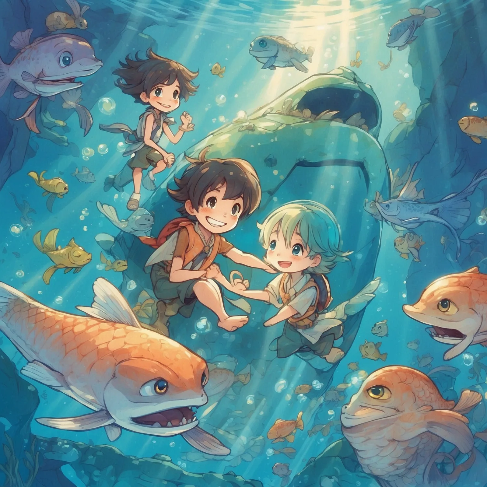 Illustration from the story Mudjee Monedo