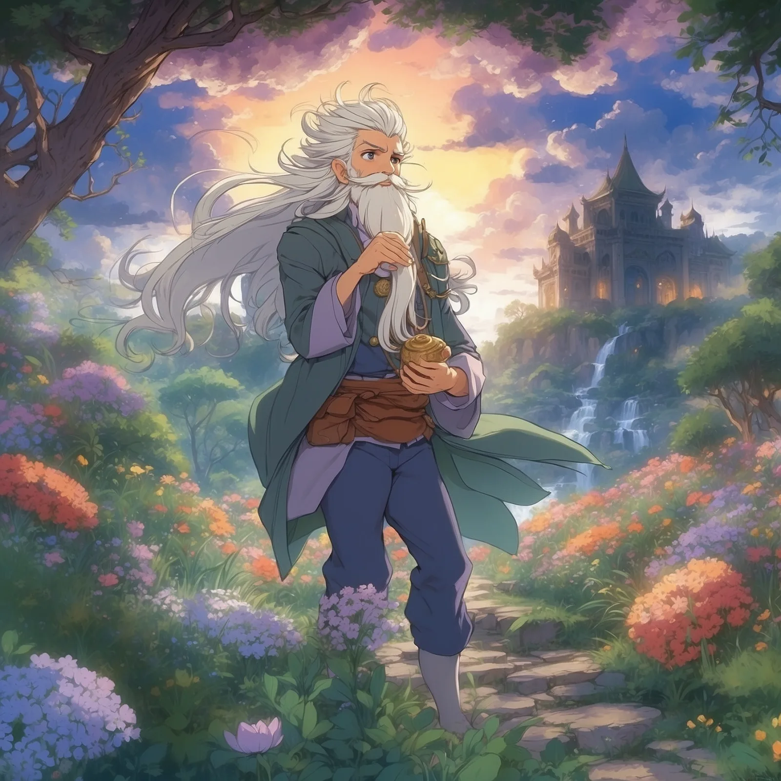 Illustration from the story Old Sultan