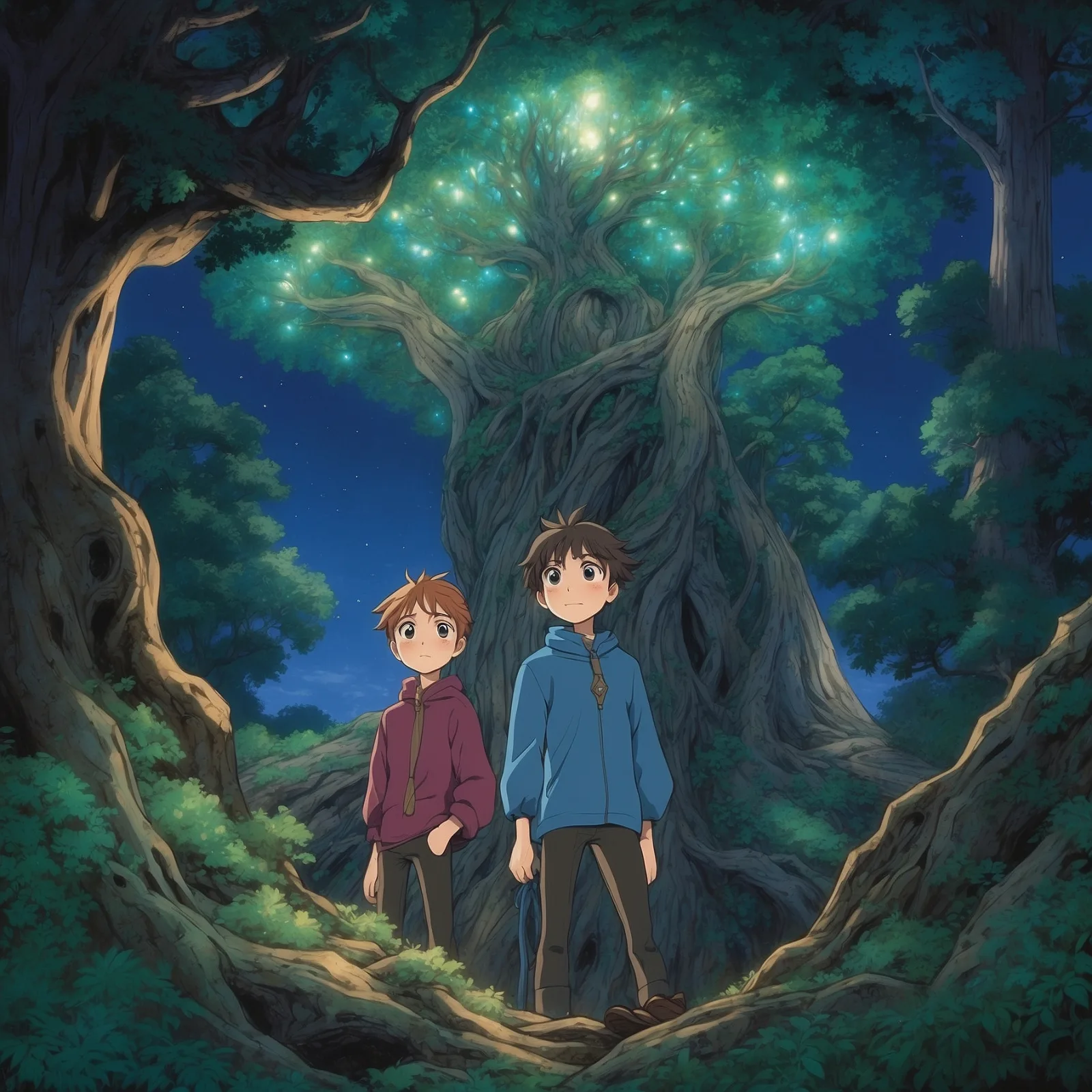 Illustration from the story One Eye, Two Eyes, Three Eyes