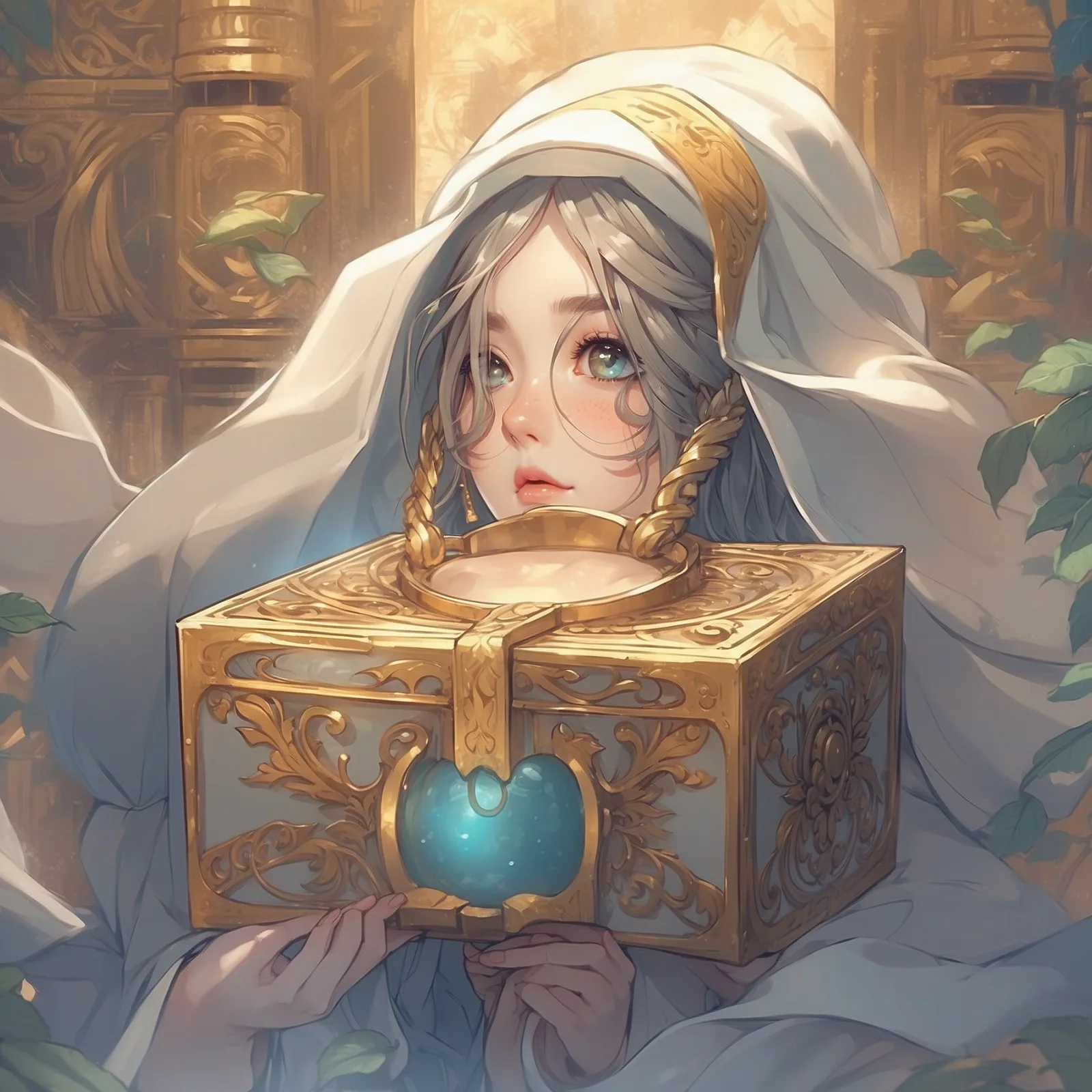 Illustration from the story Pandora’s Box