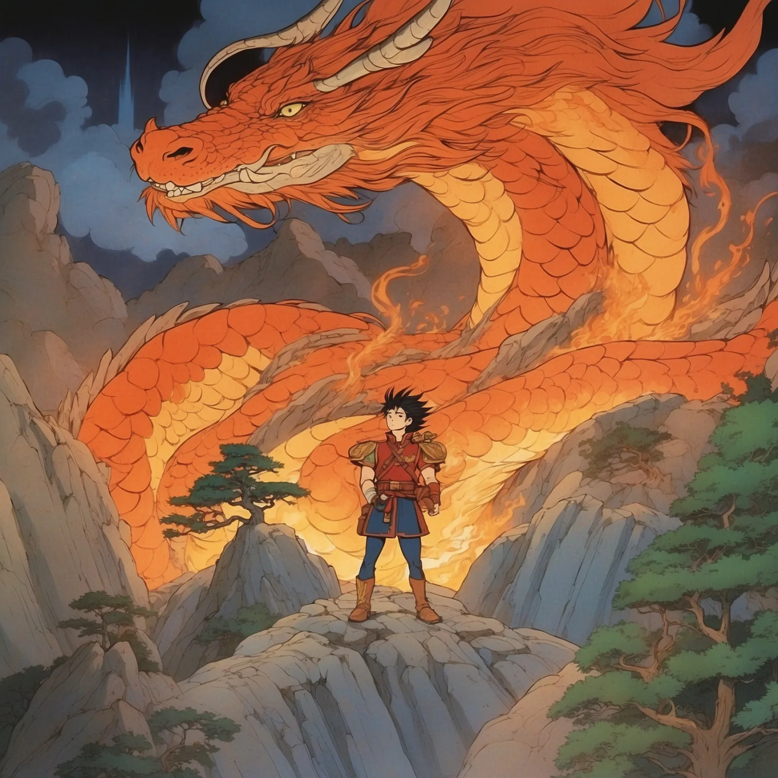 Illustration from the story Prince Yamato Take