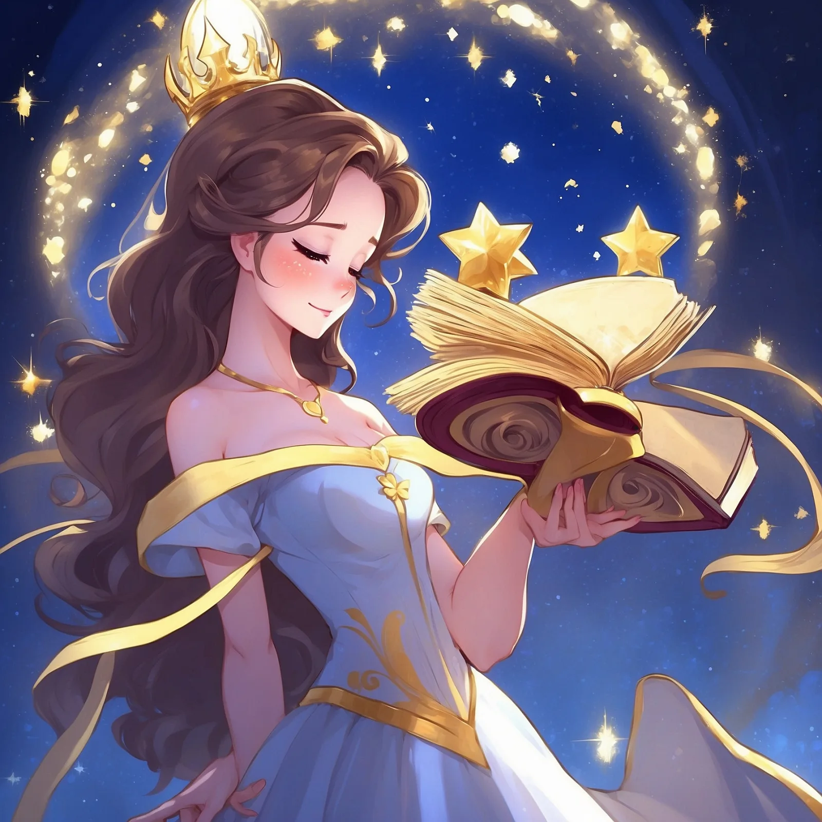 Illustration from the story Princess Belle-Etoile