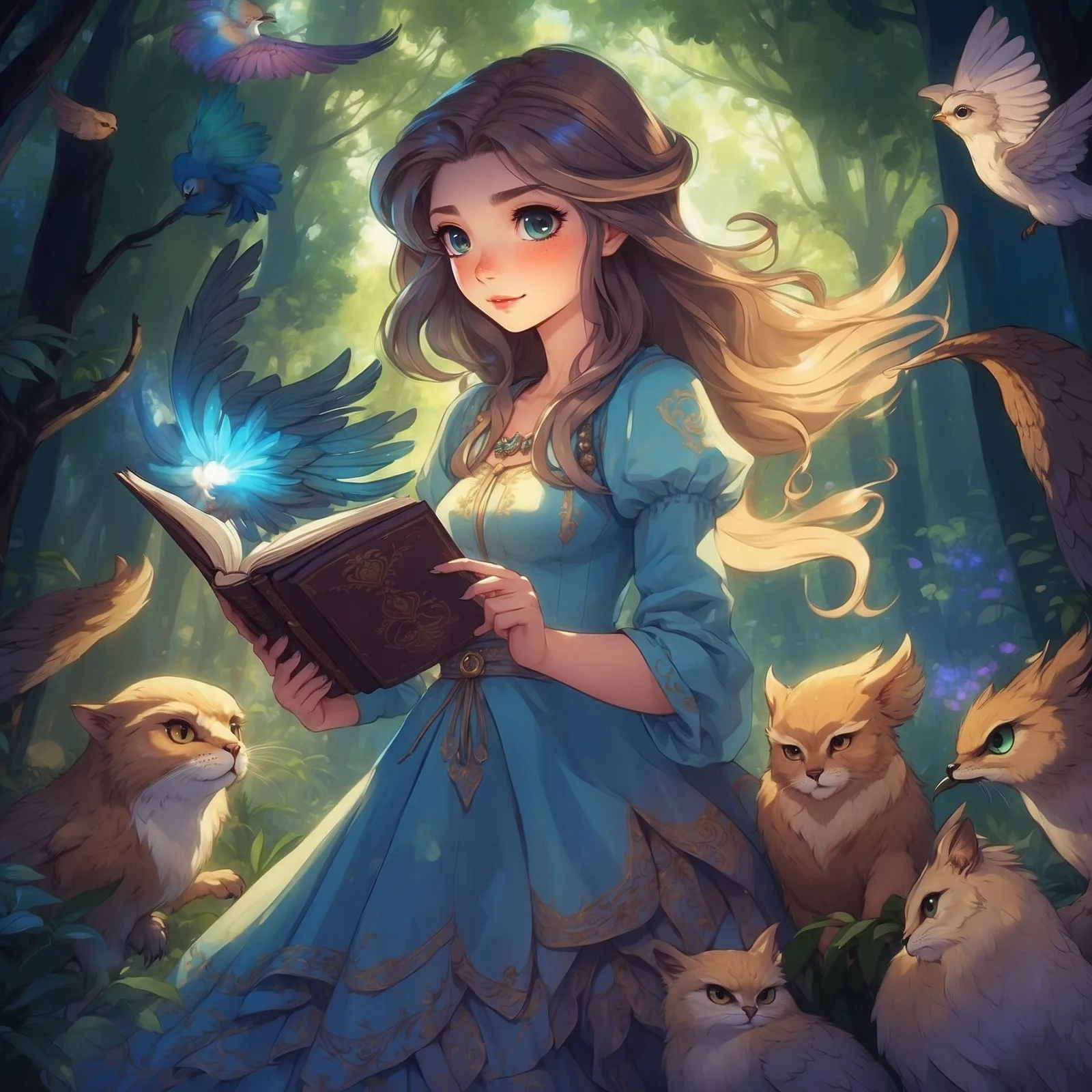 Illustration from the story Princess Belle-Etoile
