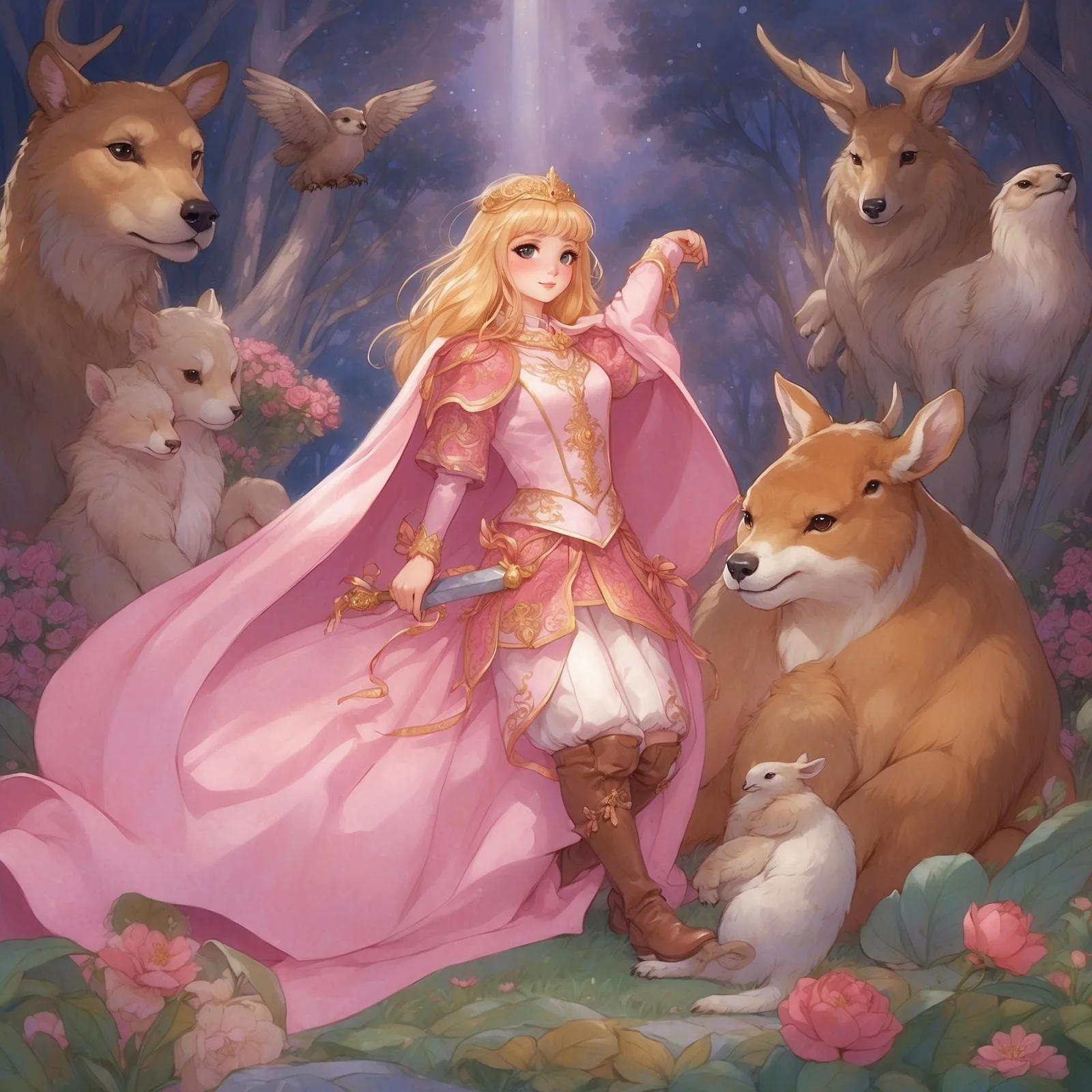Illustration from the story Princess Pink Knickers