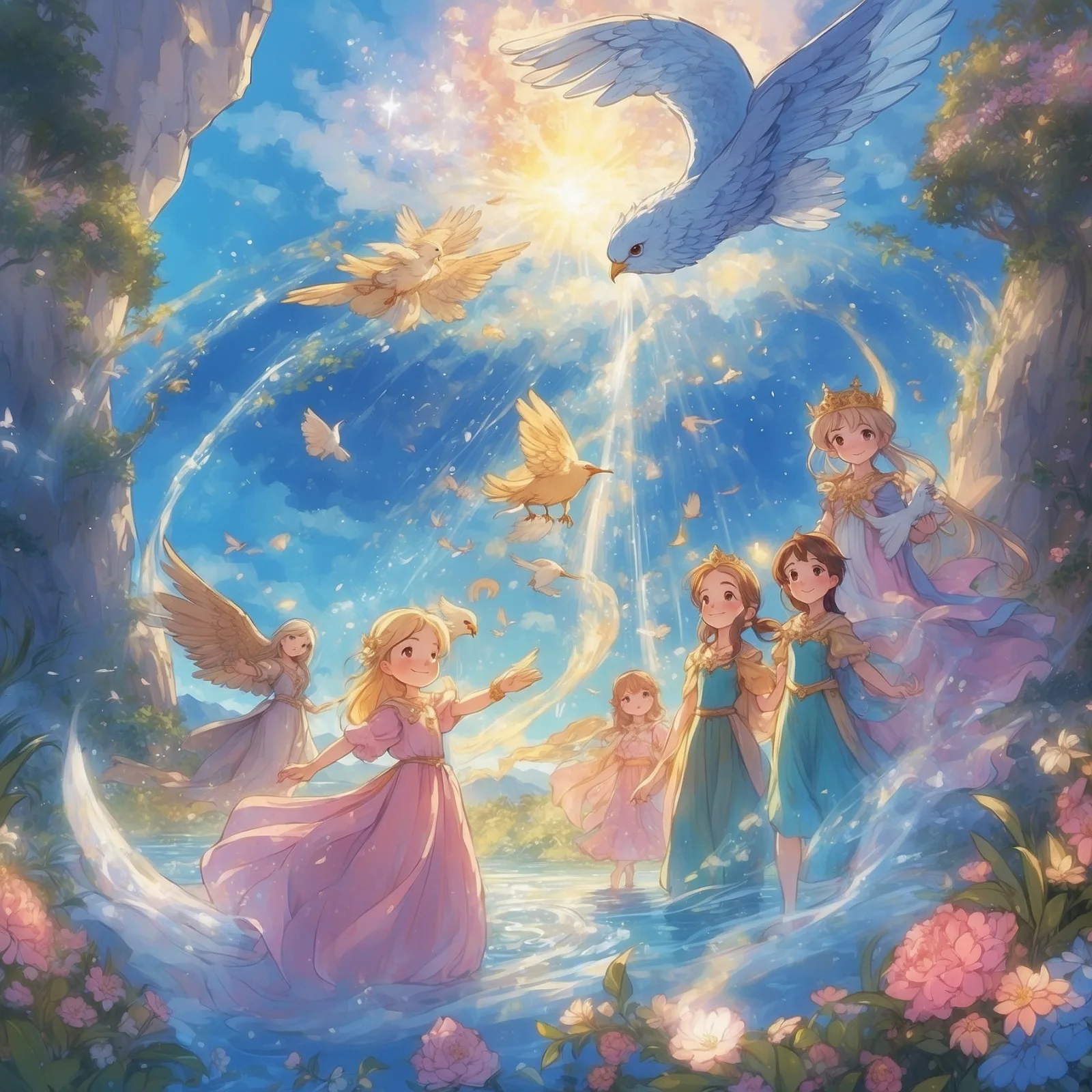 Illustration from the story Princess Rosetta