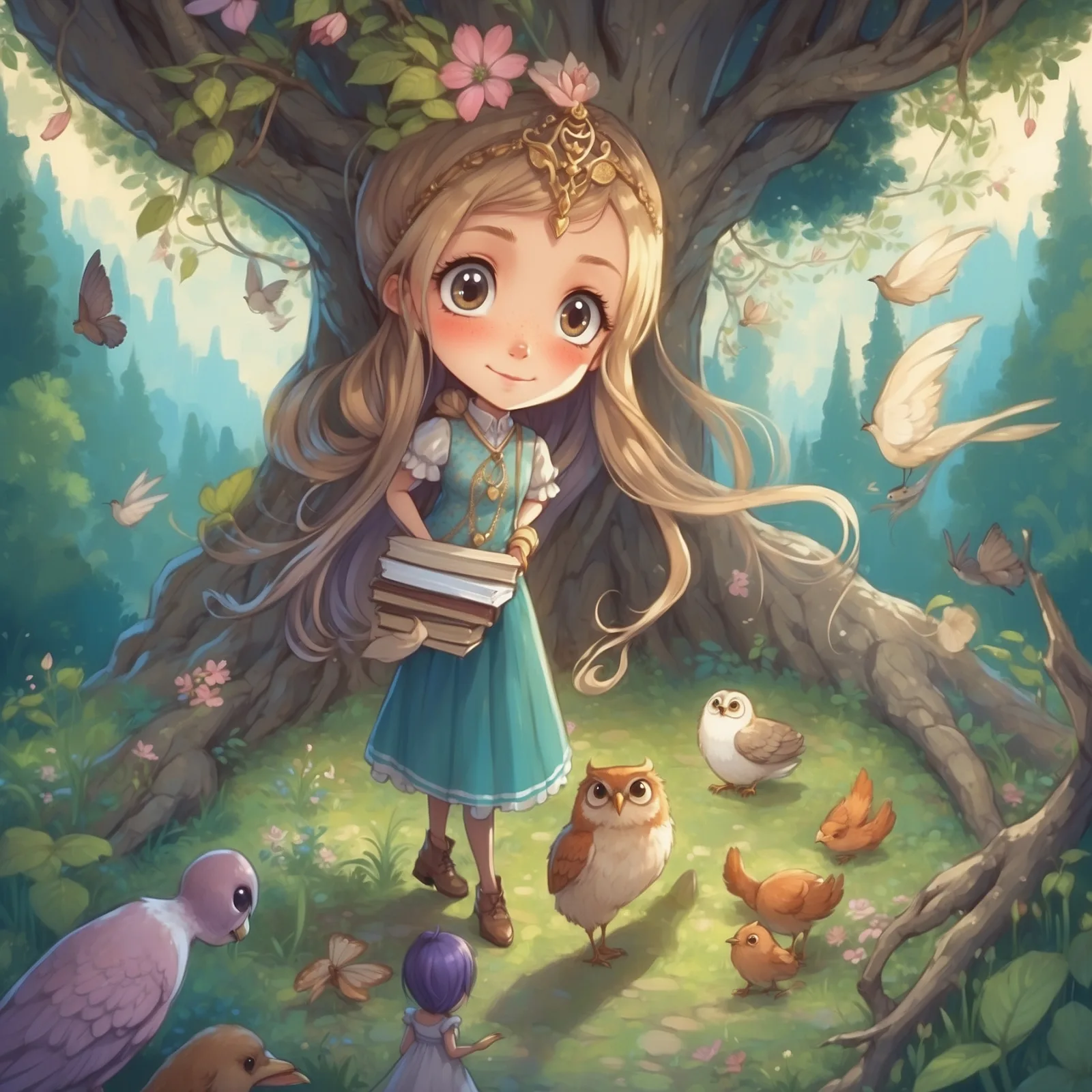 Illustration from the story Princess Susie