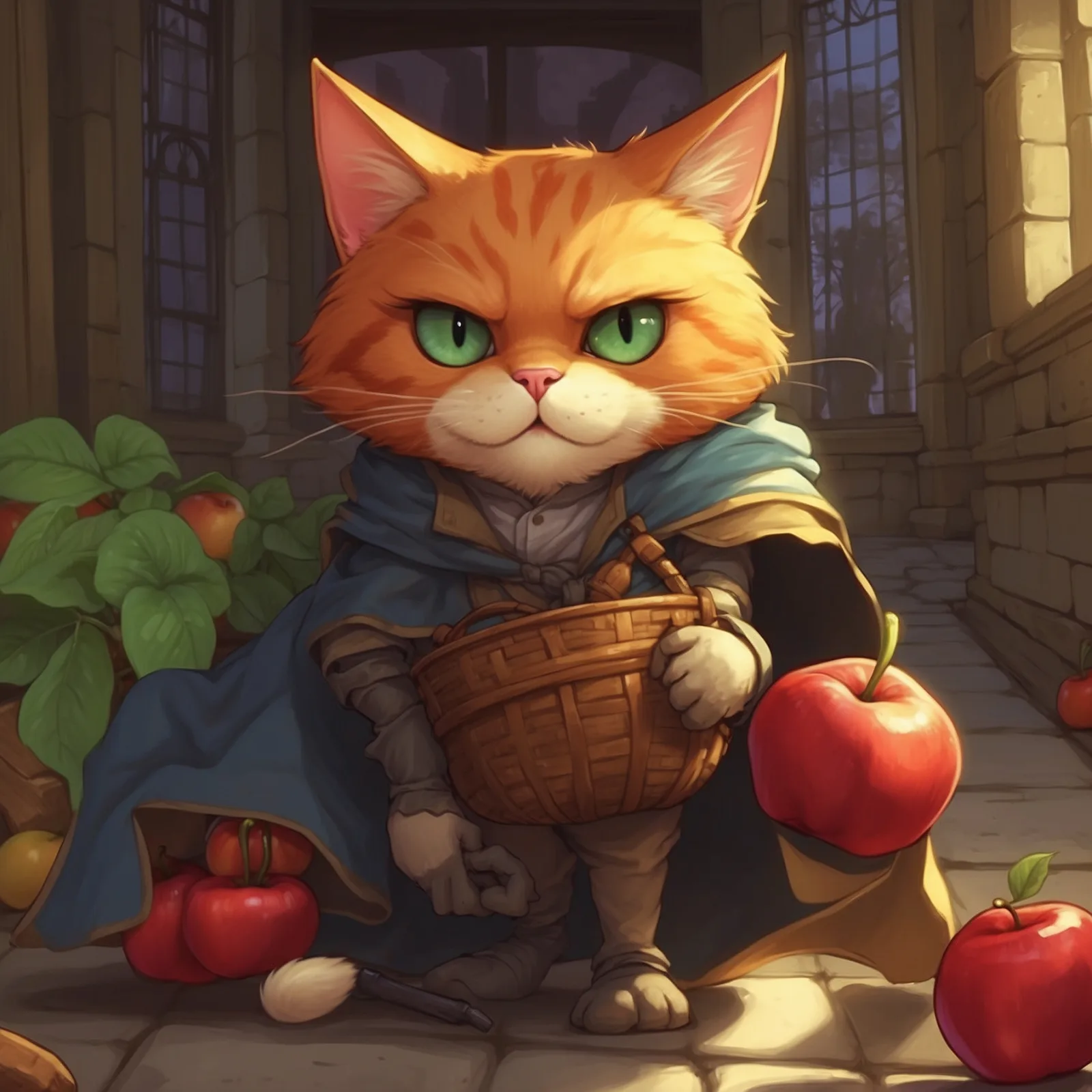 Illustration from the story Puss in Boots