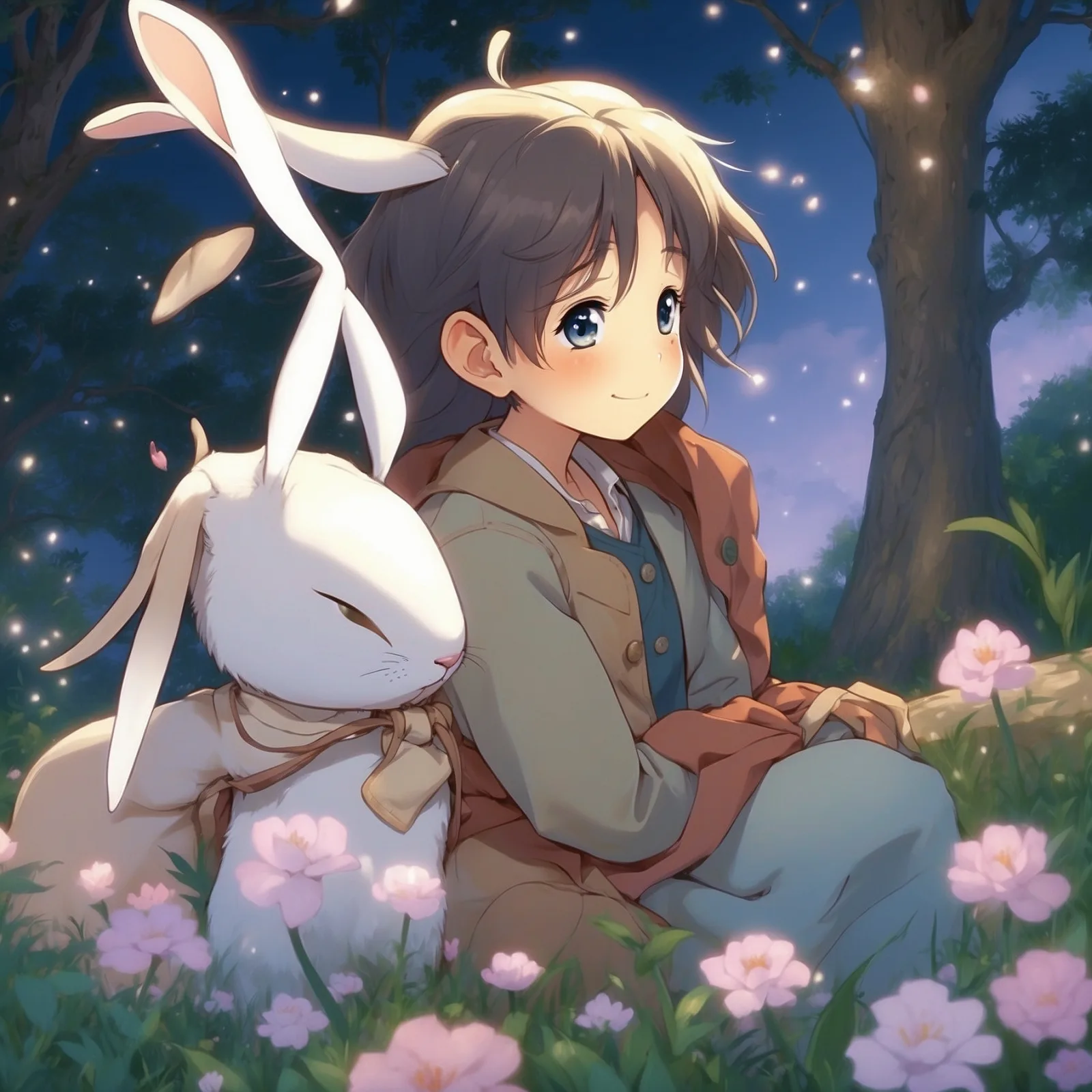Illustration from the story Rabbit’s Eyes