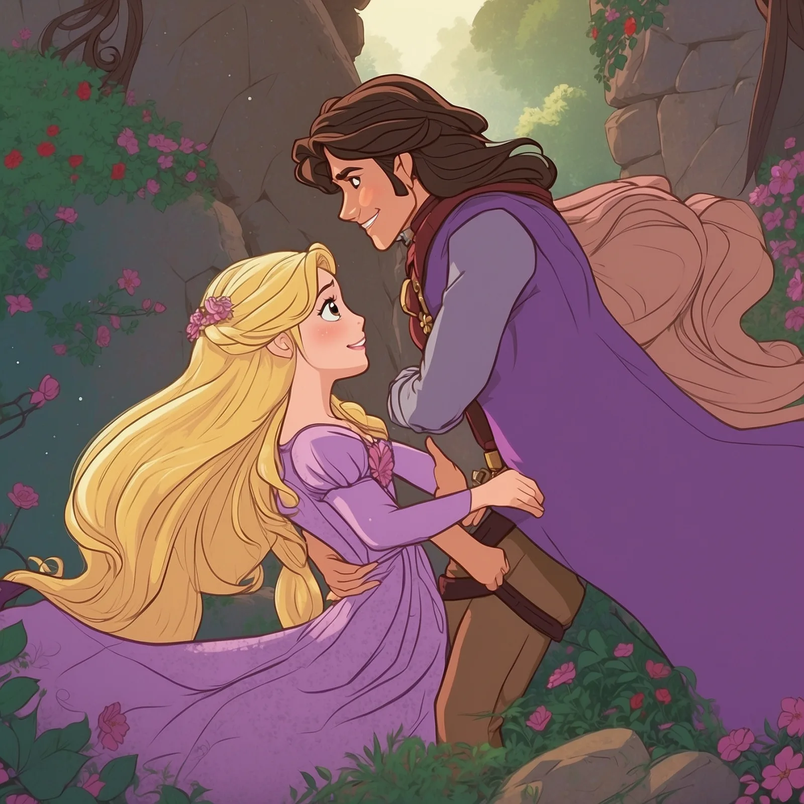 Illustration from the story Rapunzel