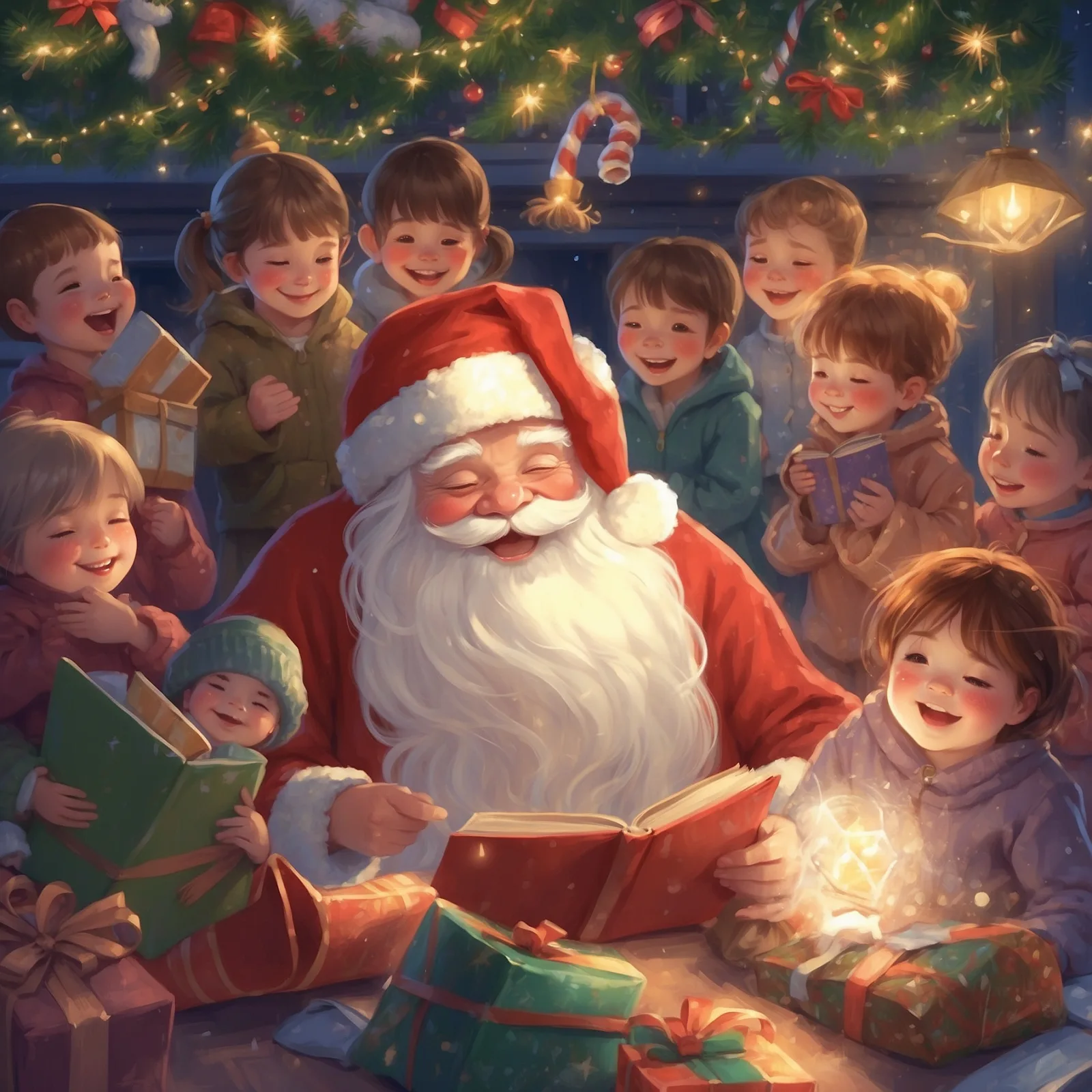 Illustration from the story Santa Never Forgets!