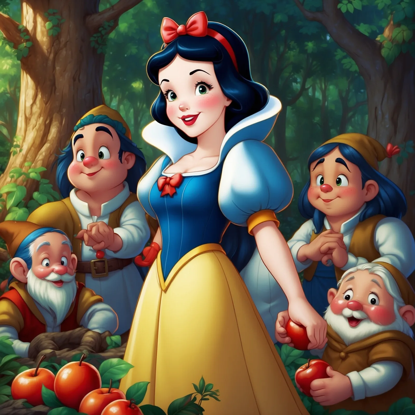 Snow White and the Seven Dwarves – illustration