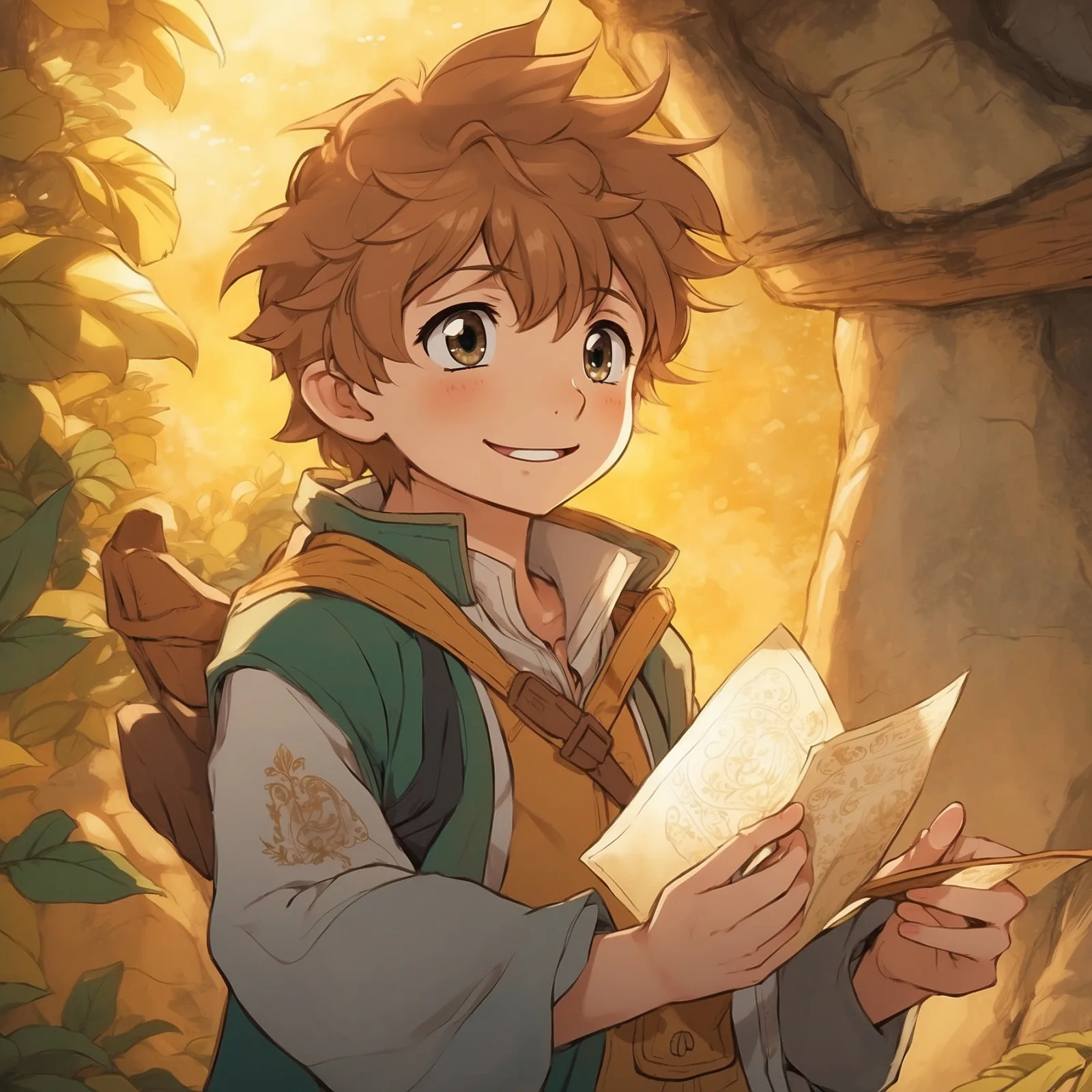 Illustration from the story The Amber Amulet of the Dragon Star