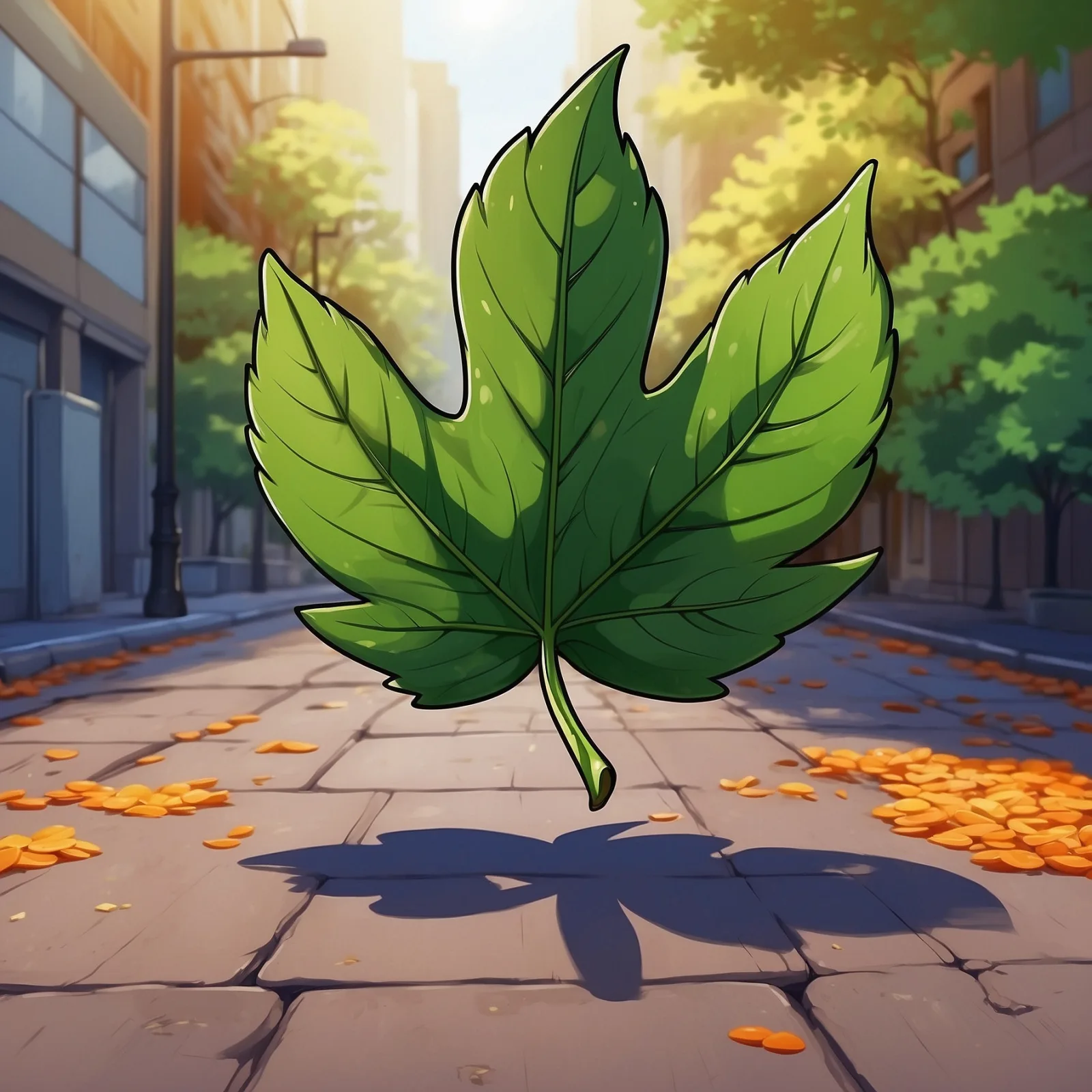 The Anxious Leaf – illustration