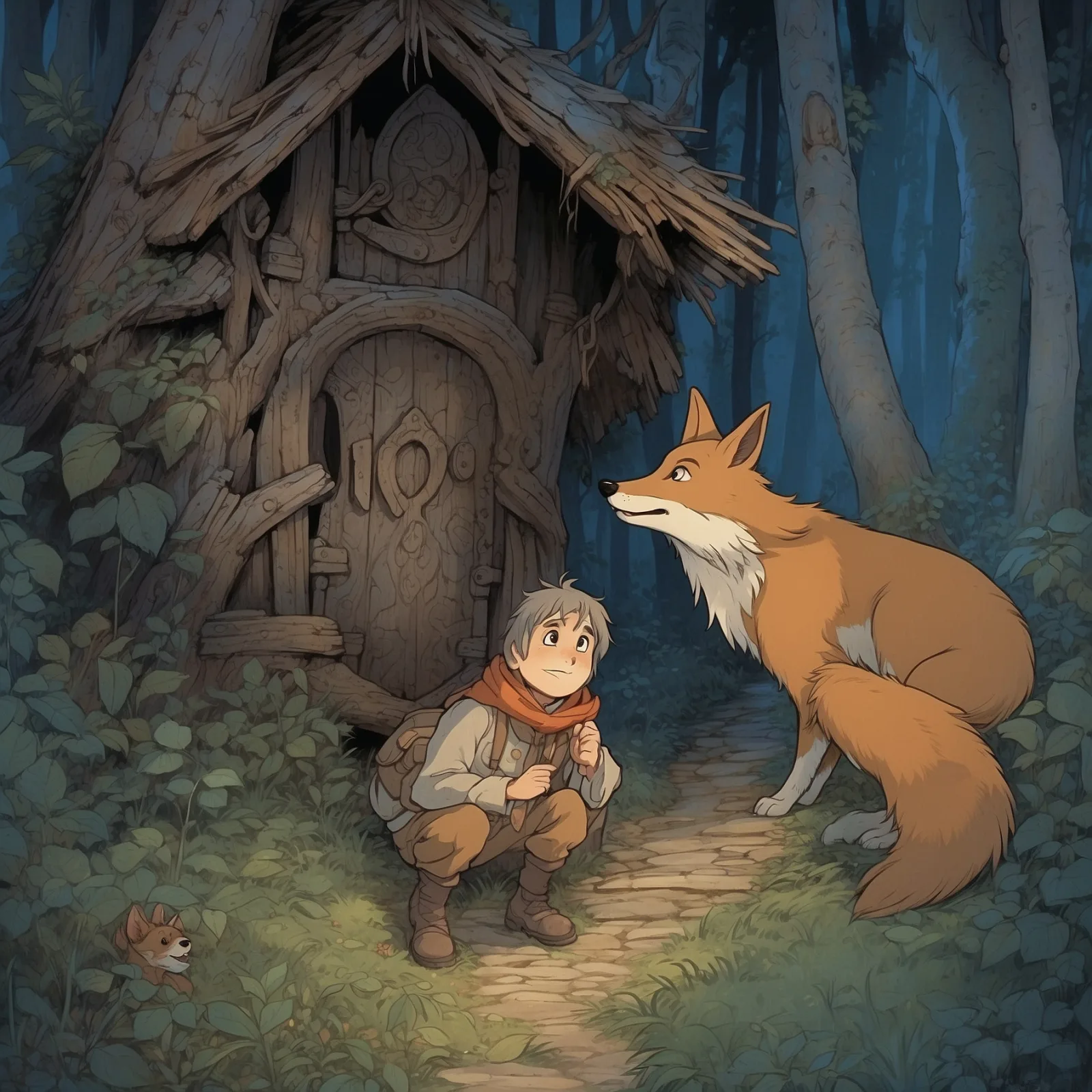 Illustration from the story The Baba Yaga