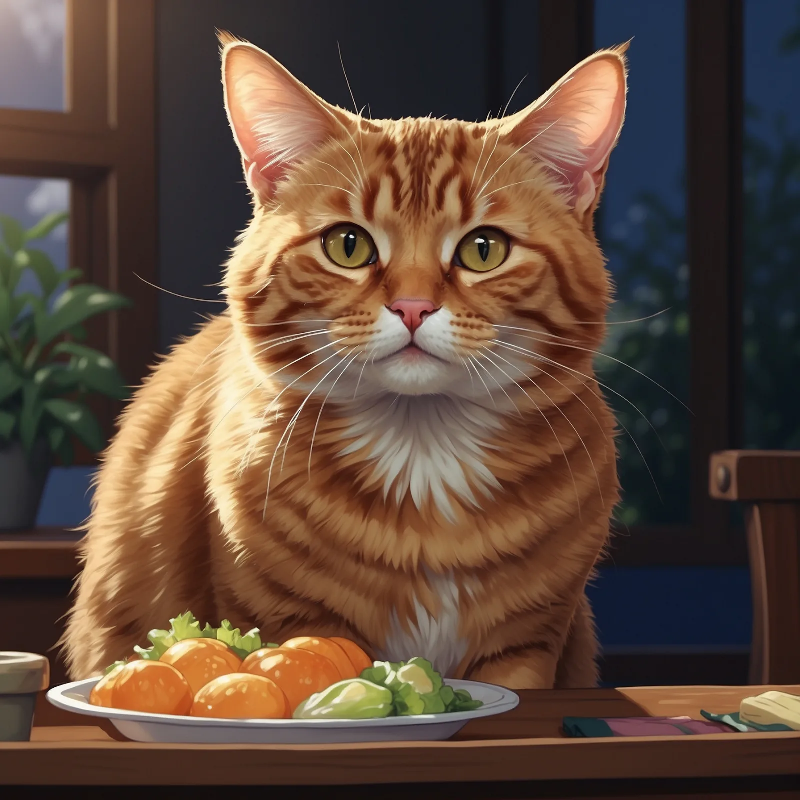 The Cat Who Could Eat So Much – illustration