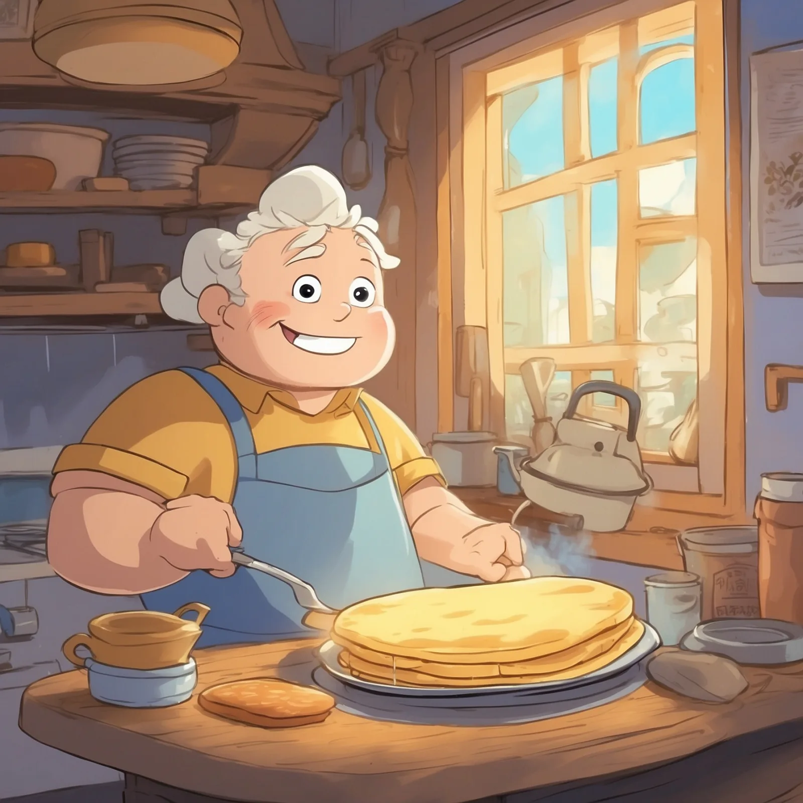 Illustration from the story The Chronicle of the Pancake