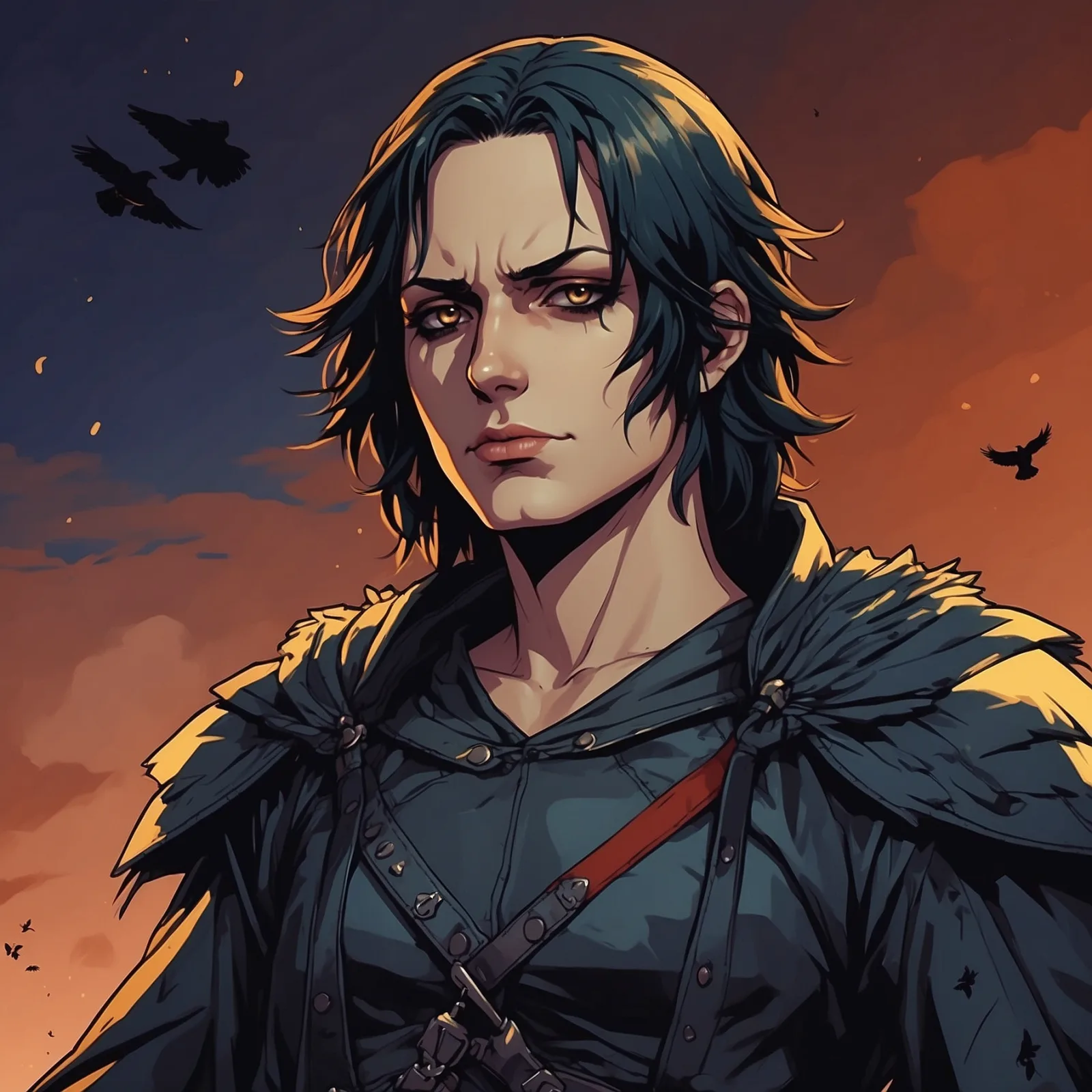 The Crow Peri – illustration