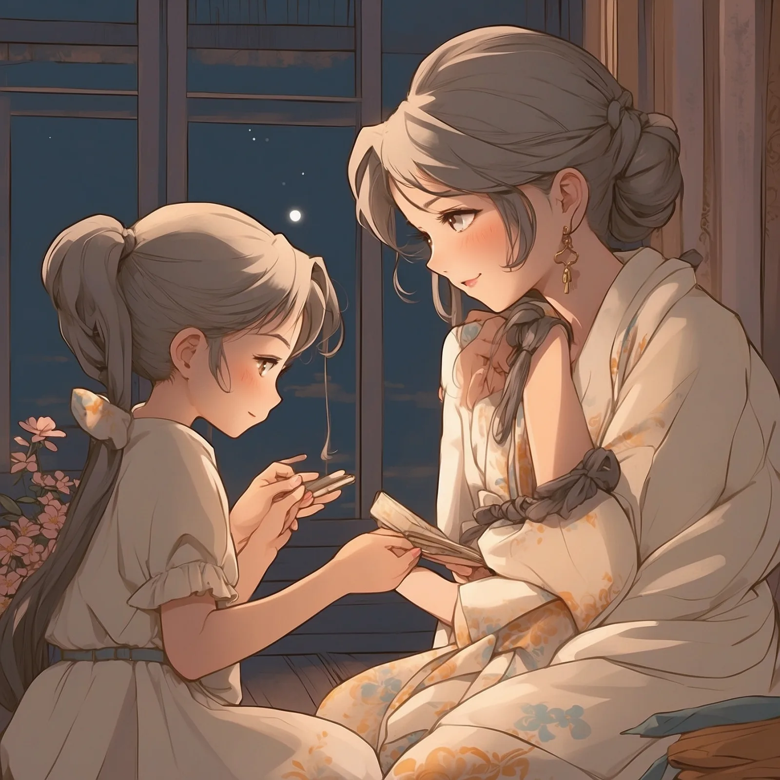 Illustration from the story The Daughter of the Mother in the Corner