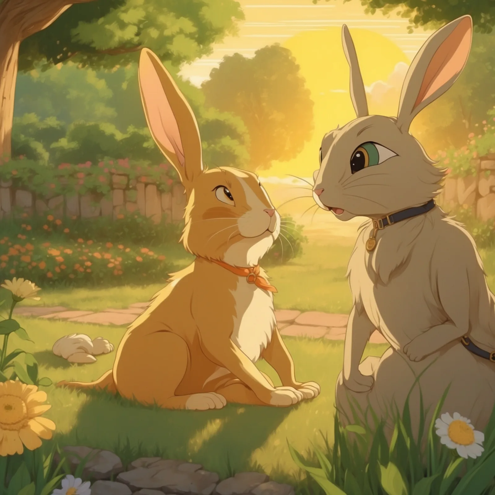 Illustration from the story The Devoted Friend