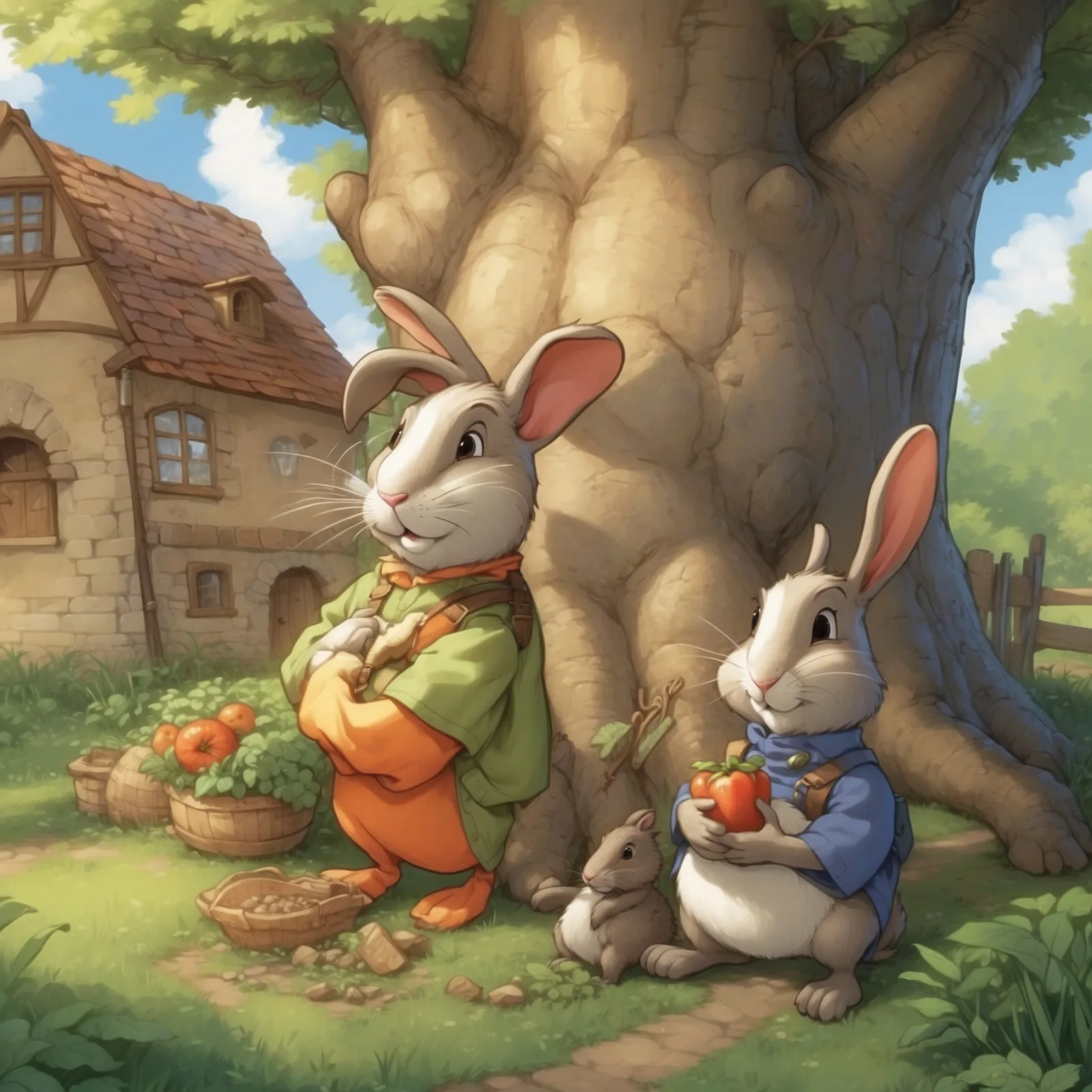 Illustration from the story The Devoted Friend