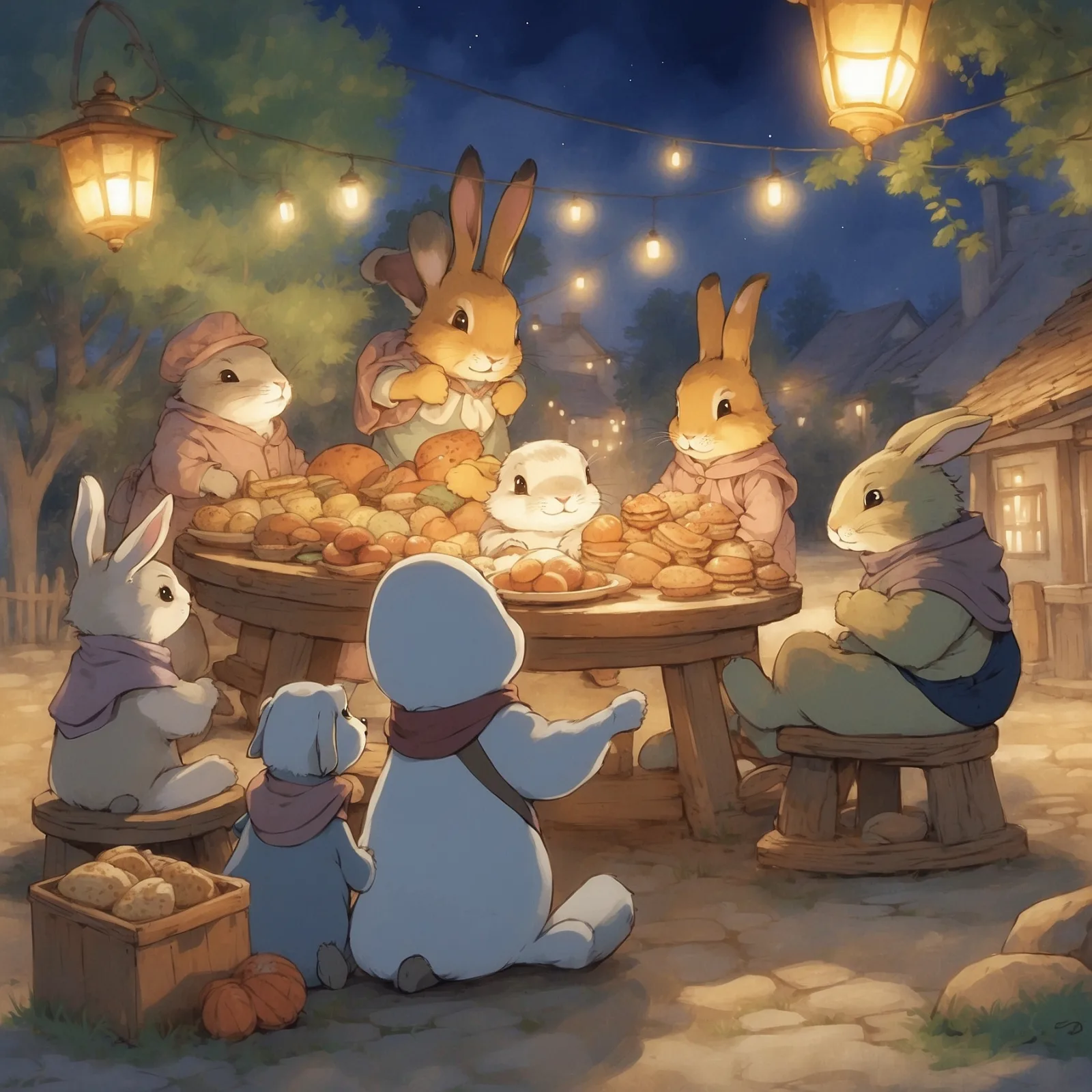 Illustration from the story The Devoted Friend