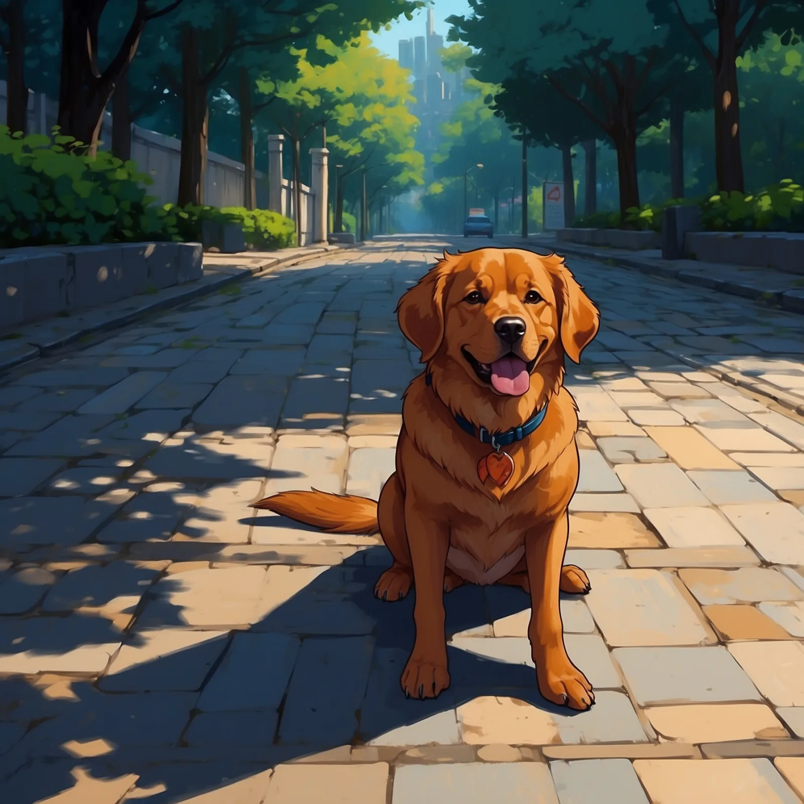The Dog and the Shadow – illustration
