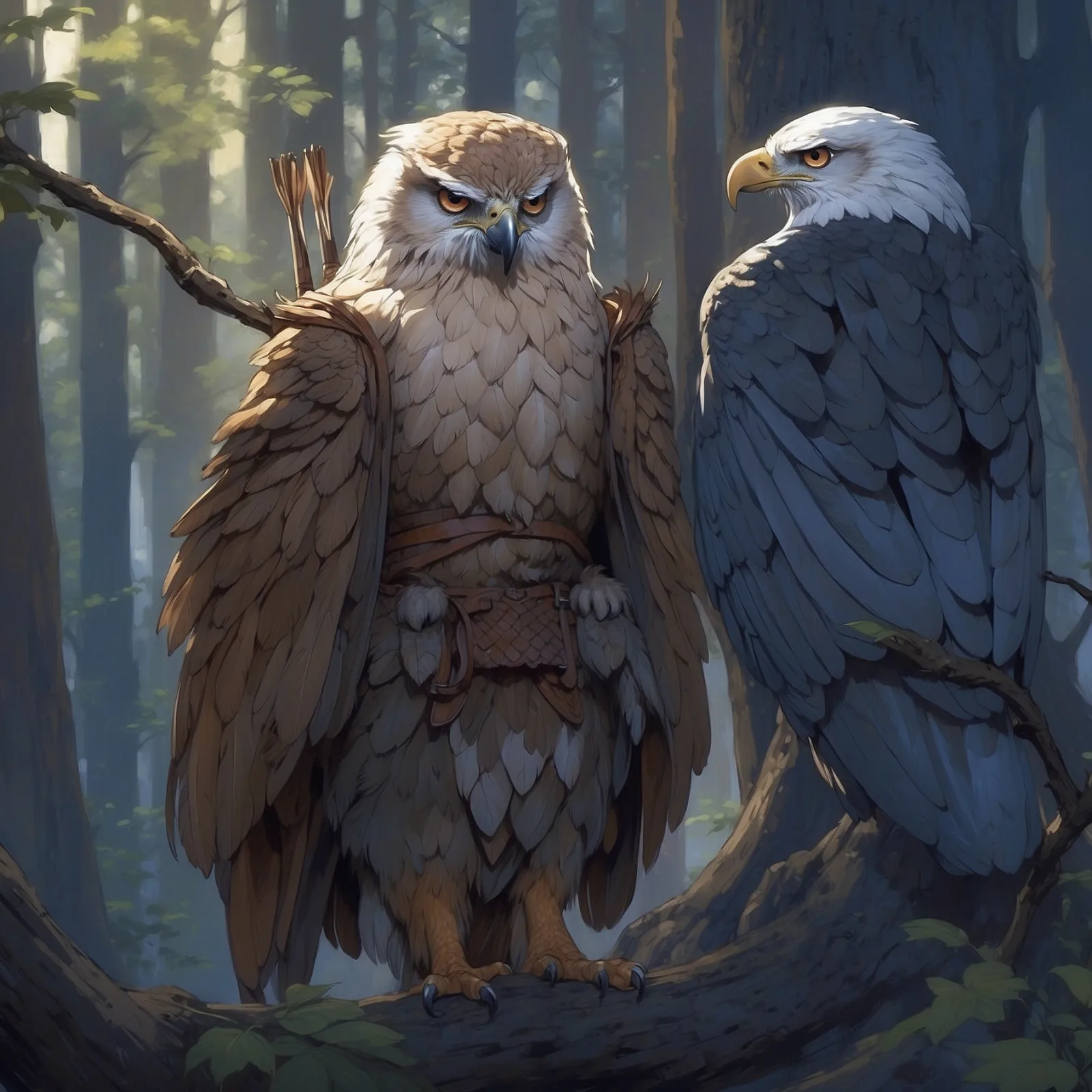 Illustration from the story The Eagle and the Arrow