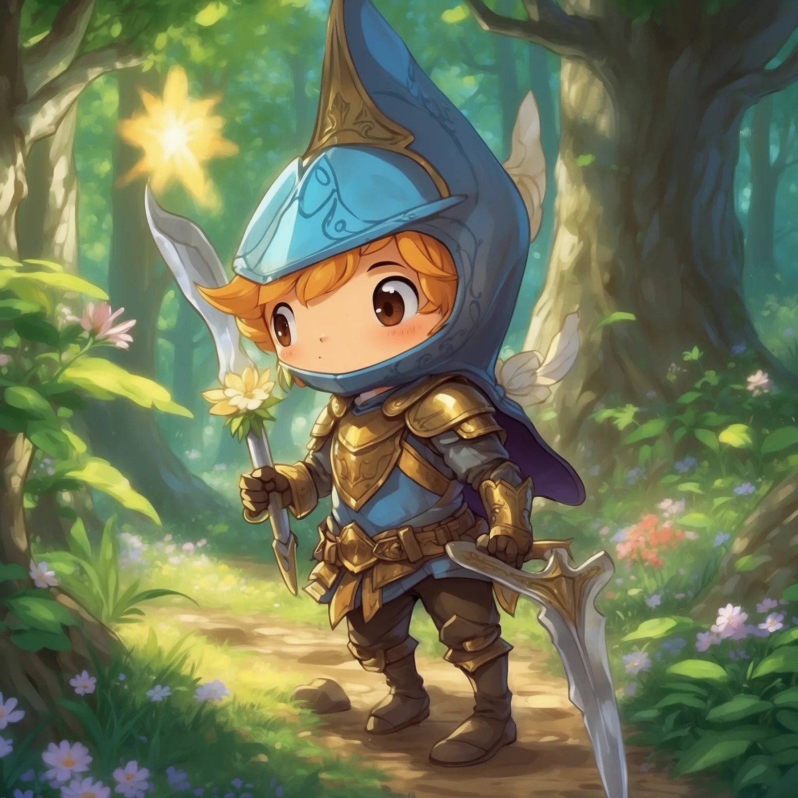 Illustration from the story The Elfin Knight