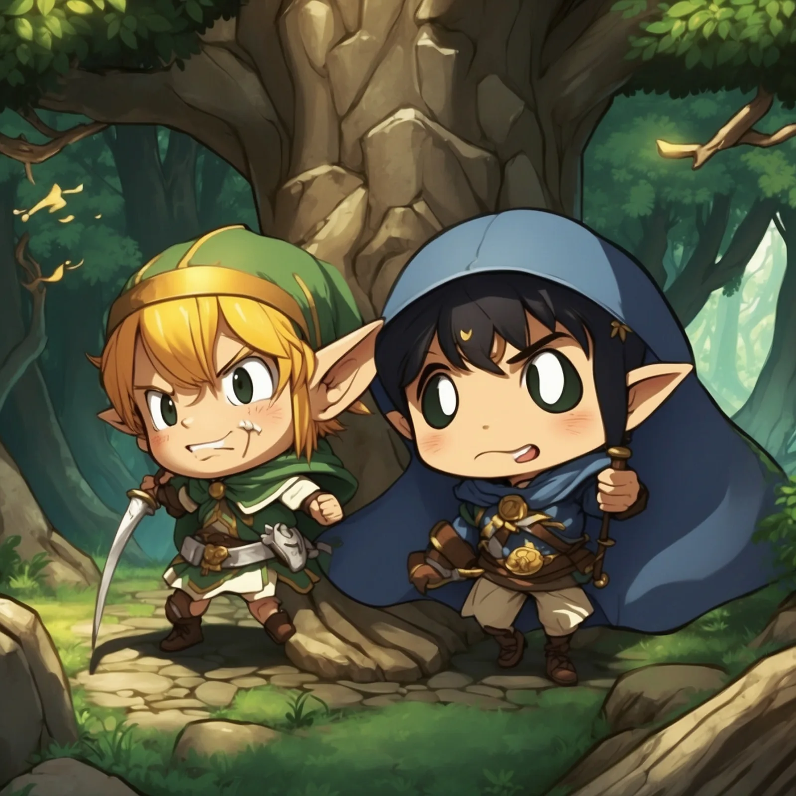 Illustration from the story The Elfin Knight