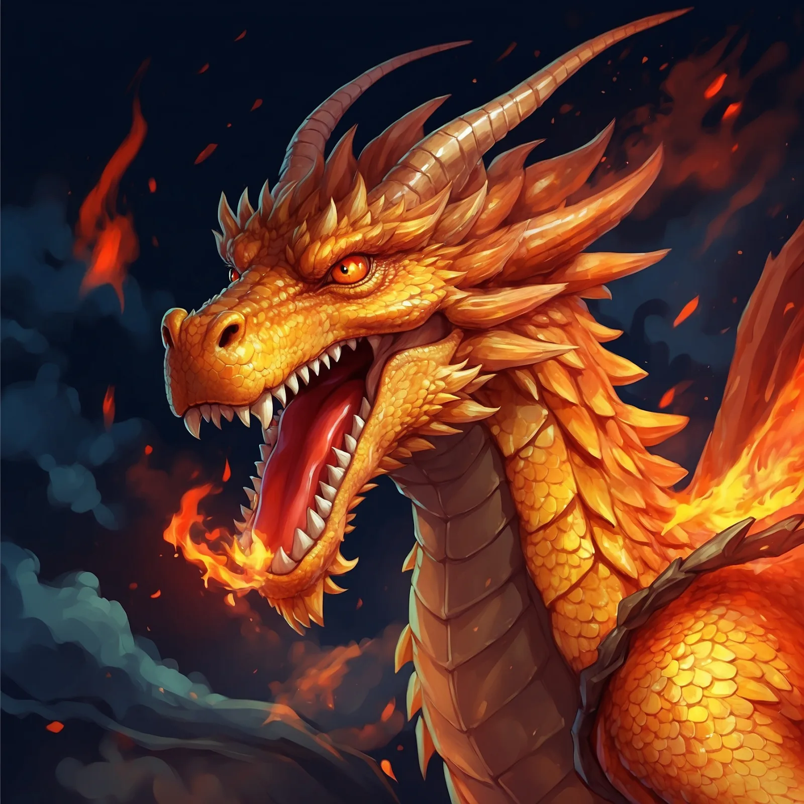 The Fiery Dragon – illustration