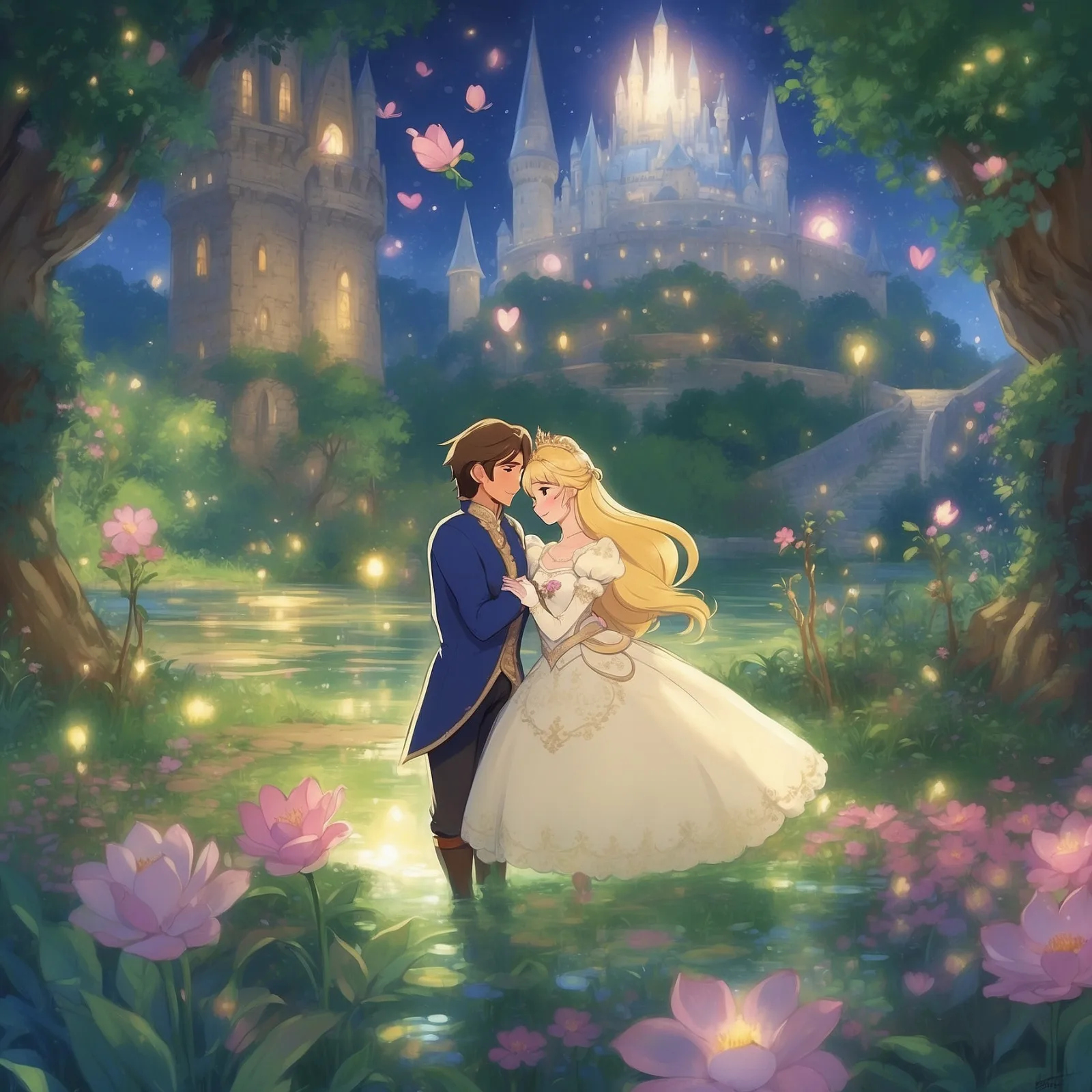 Illustration from the story The Frog Prince