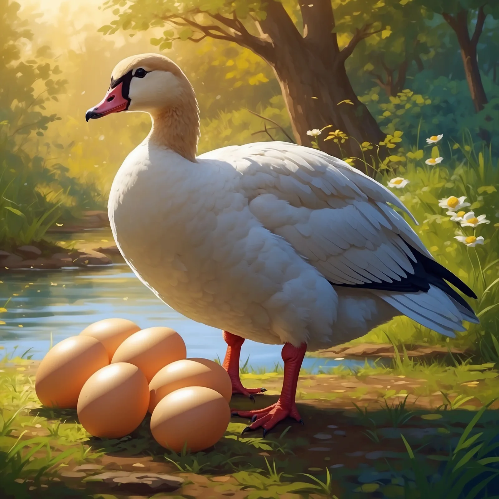 The Goose that Laid the Golden Eggs – illustration