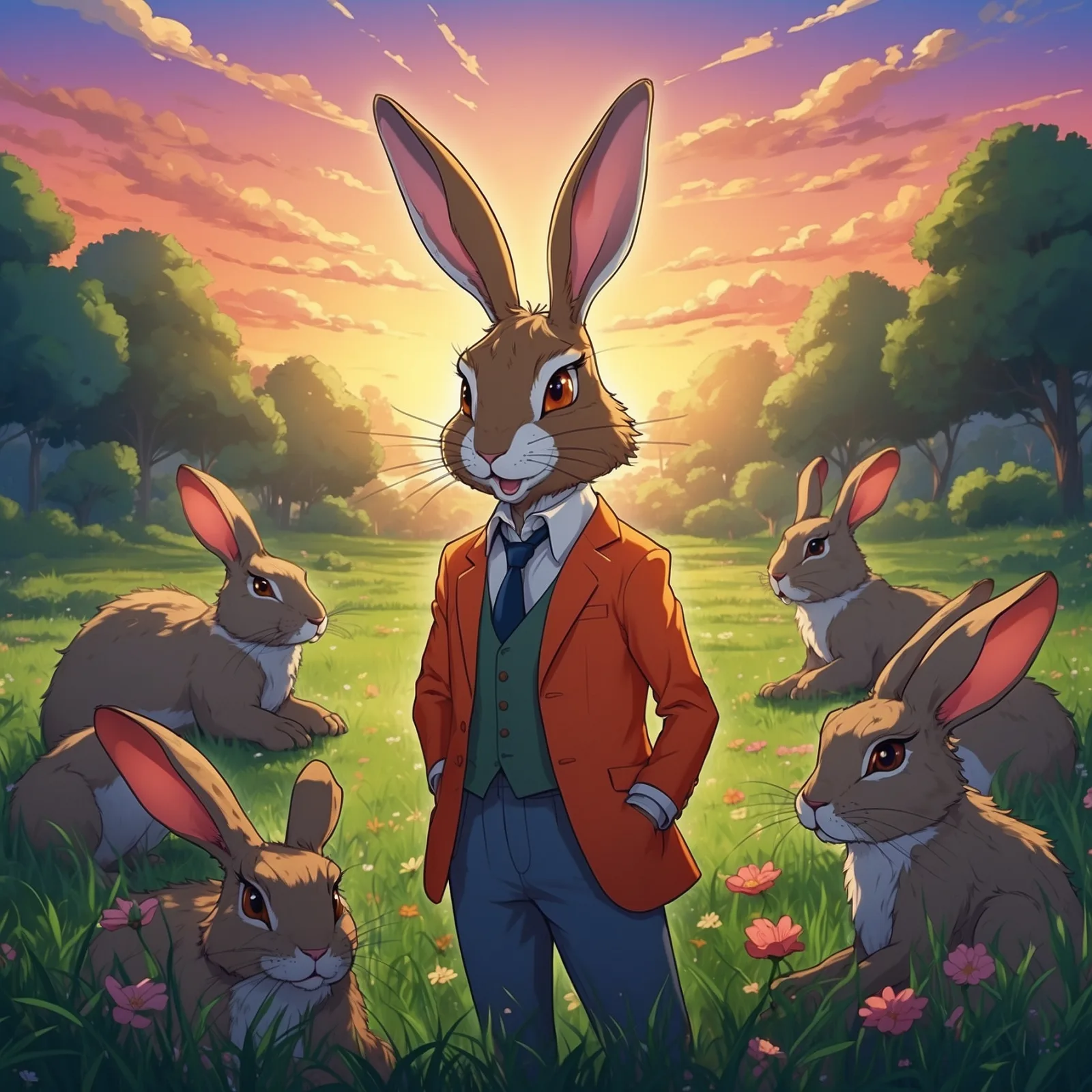 The Hare with Many Friends – illustration