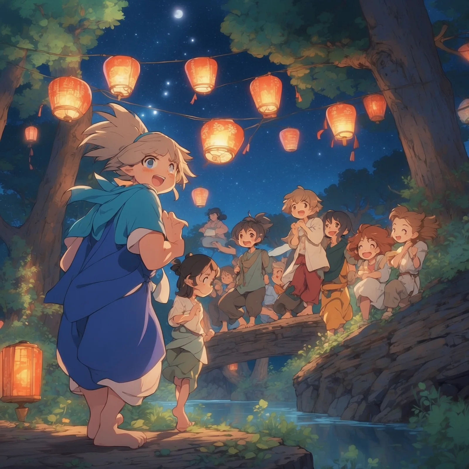 Illustration from the story The Lost Melody of the Nebula Brook