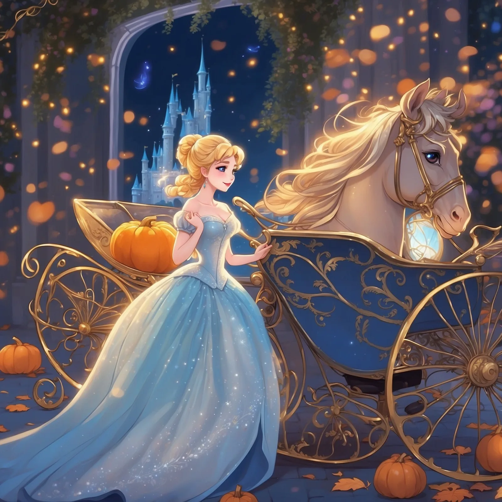 Illustration from the story The Magical Tale of Cinderella